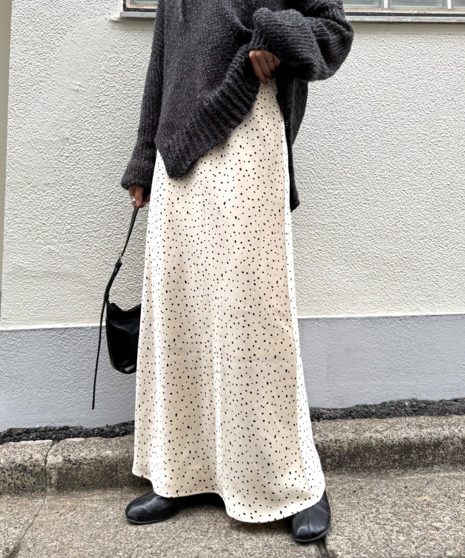 CIAOPANIC TYPY(チャオパニックティピー) 【チェック柄登場/華奢見えが叶う】スタイルアップサテンスカート