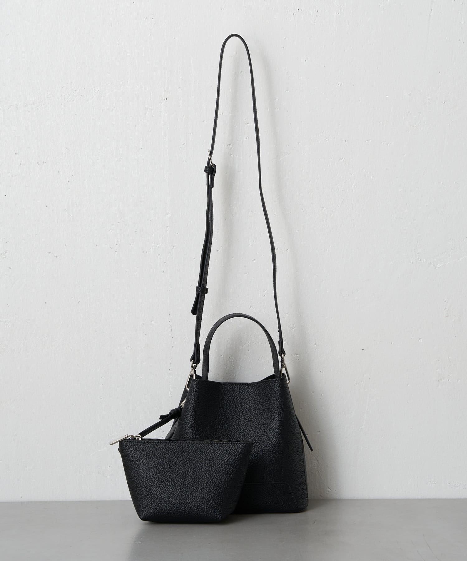 Jena　espace merveilleux(ジェナ　エスパスメルヴェイユ) シボミニバケットバッグ