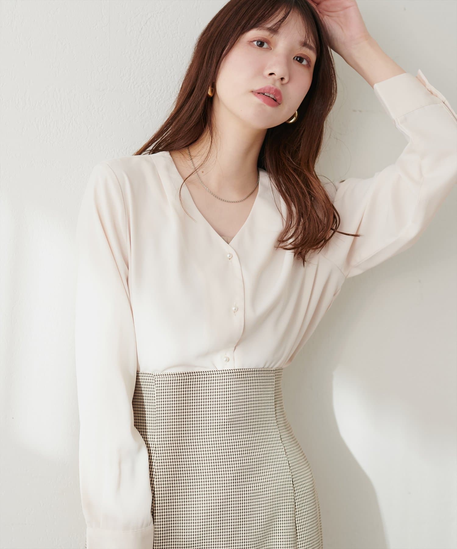 極美品✨シーニュ ひらひらブラウス Yves 黒　コットン　ビジュー　パール　S 極美品✨シーニュ ひらひらブラウス Yves 黒 コットン ビジュー