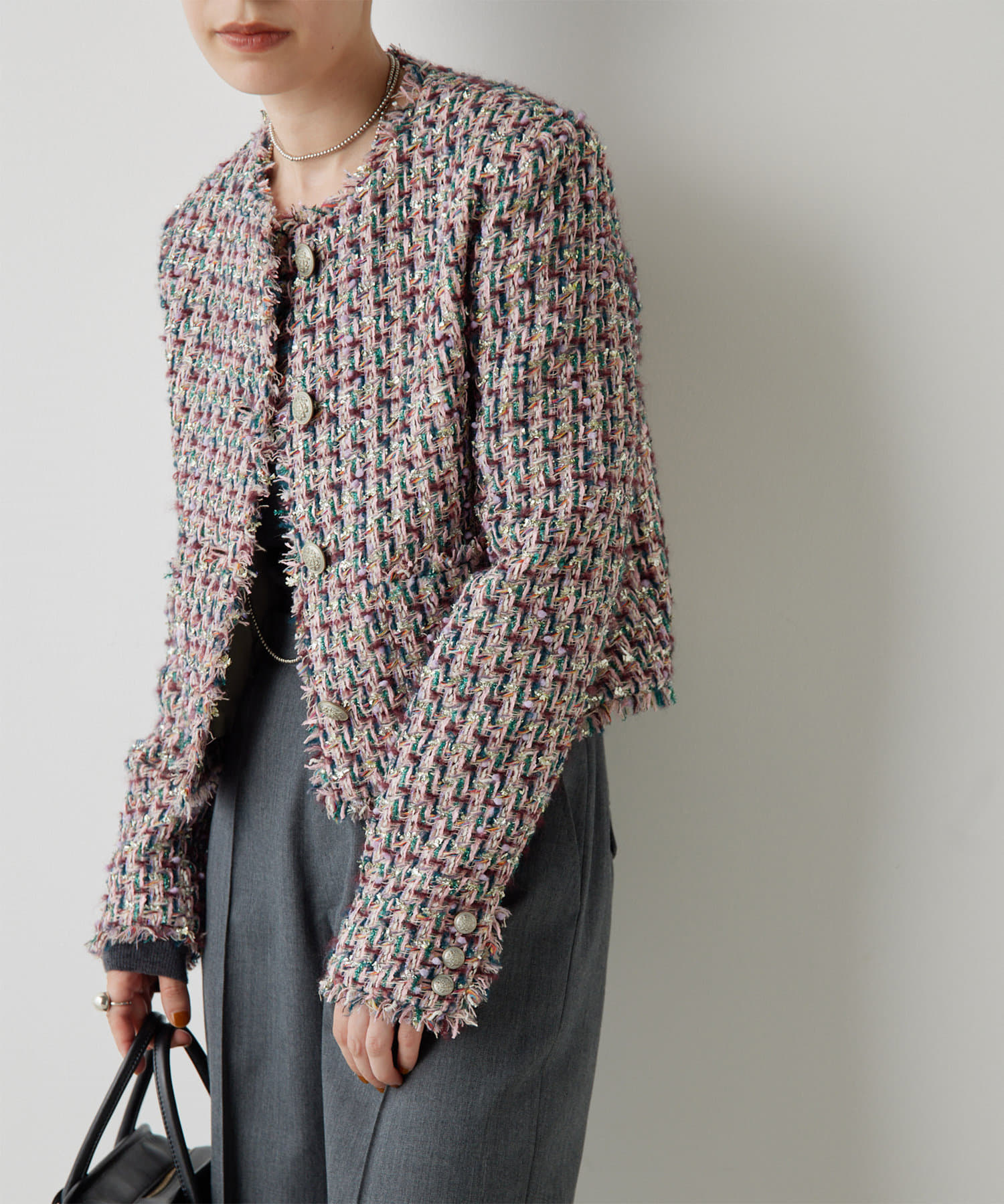 15th Anniversary】ツィードノーカラージャケット | Whim