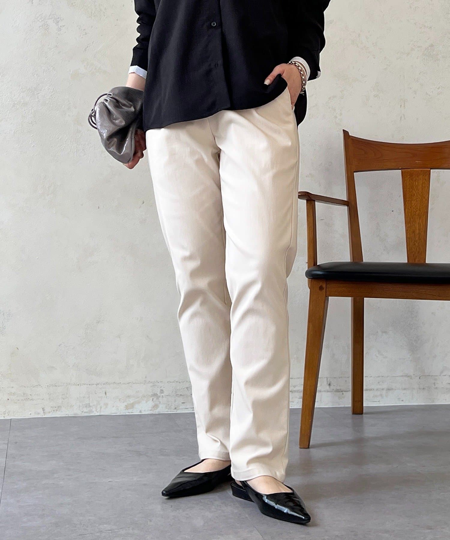 un dix cors(アンディコール) 【S/Mサイズ展開】【360度極伸び！】ストレッチテーパードパンツ