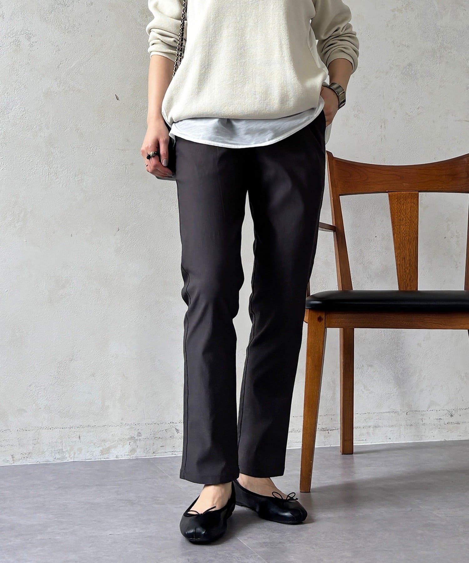 un dix cors(アンディコール) 【S/Mサイズ展開】【360度極伸び！】ストレッチテーパードパンツ