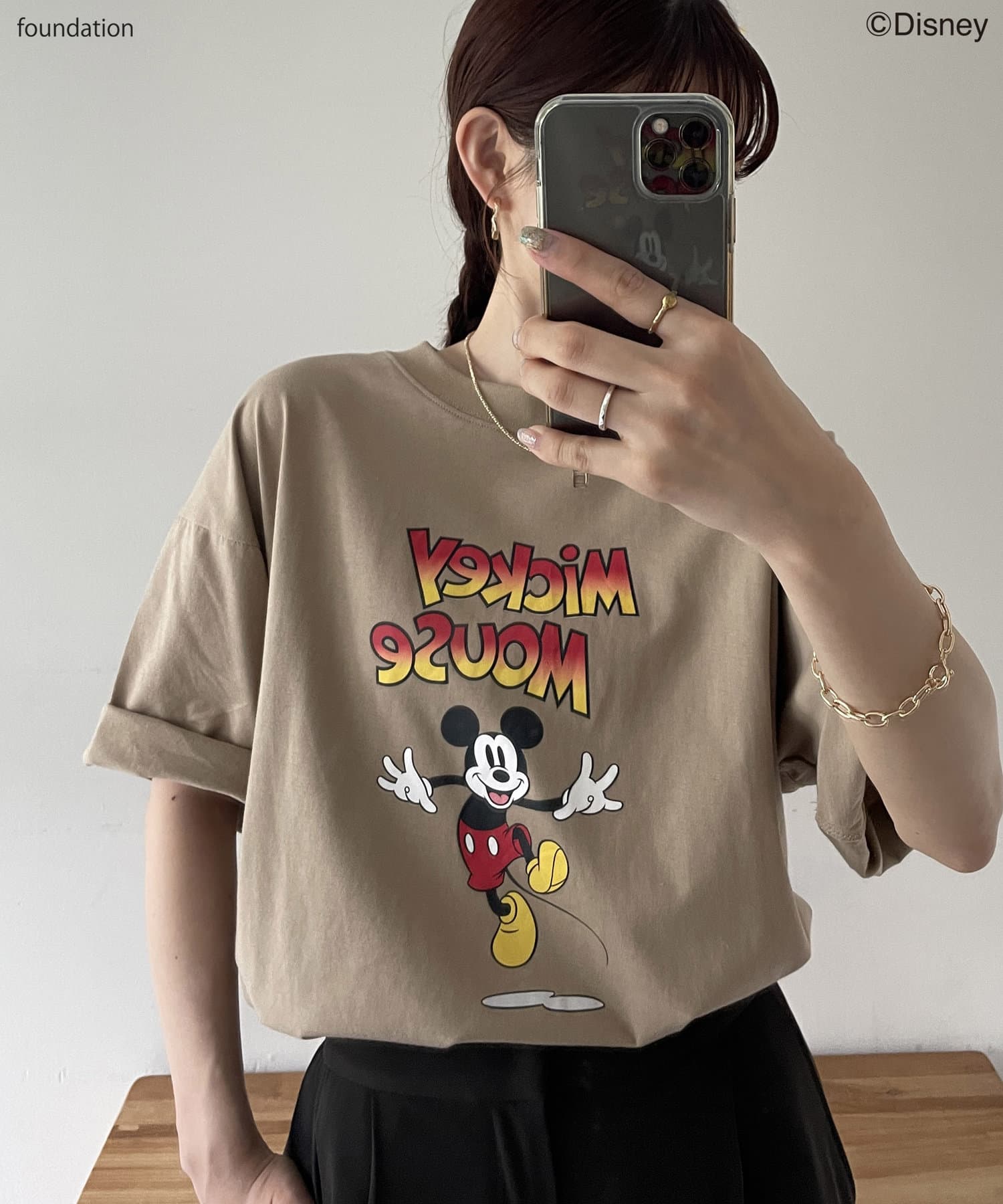 OUTLET(アウトレット) 【Discoat】Disney/ヴィンテージスタイルTシャツ
