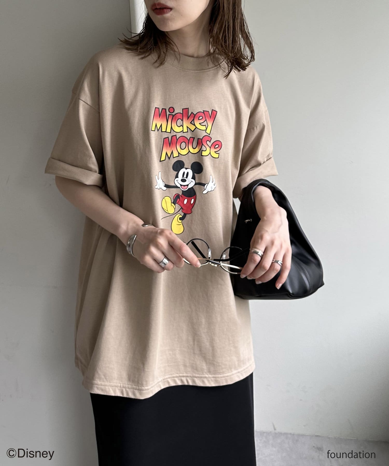 OUTLET(アウトレット) 【Discoat】Disney/ヴィンテージスタイルTシャツ