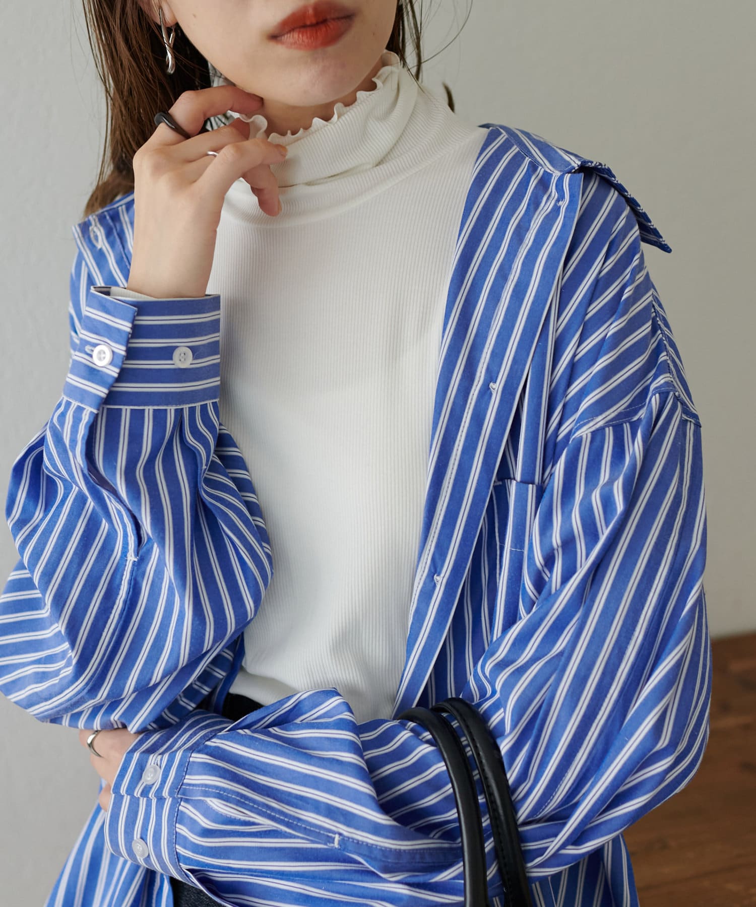 OUTLET(アウトレット) 【Discoat】吸湿発熱・保温あったかソフトリブタートルネックプルオーバー