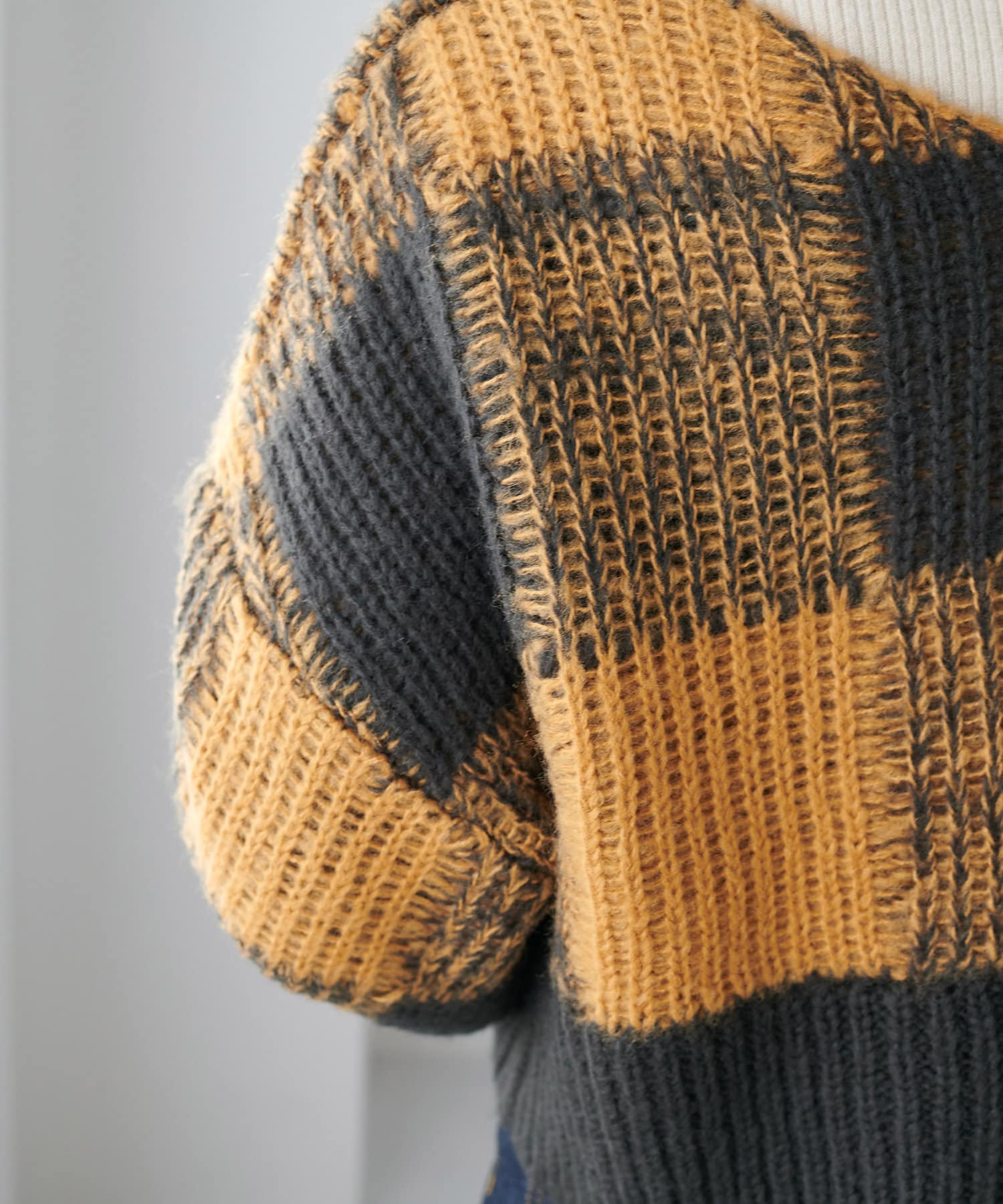 OUTLET(アウトレット) 【Discoat】チェックショート丈カーディガン