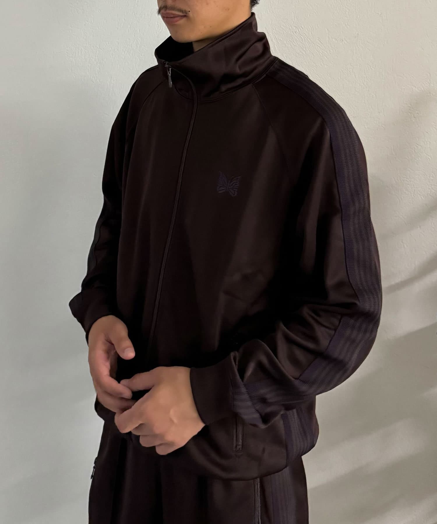 Needles Track Jacket - Poly Smooth Sax | HAVEN