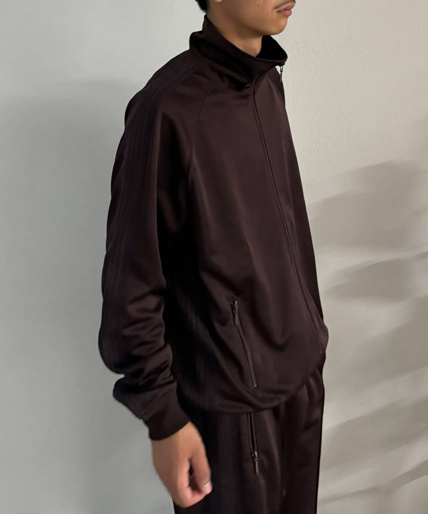 Needles トラックジャケット M ブラック×パープル ポーリースムース NEEDLES（ニードルズ）Track Jacket - Poly Smooth（トラック