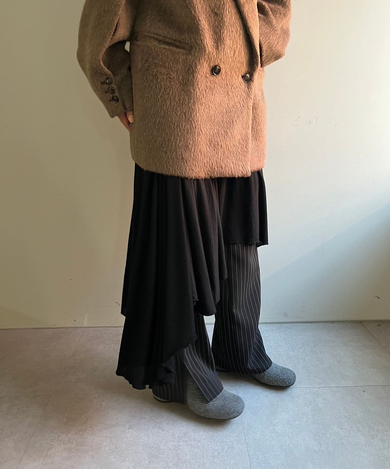 Pasterip(パセリ) レディース Irregular hem cut skirt ブラック