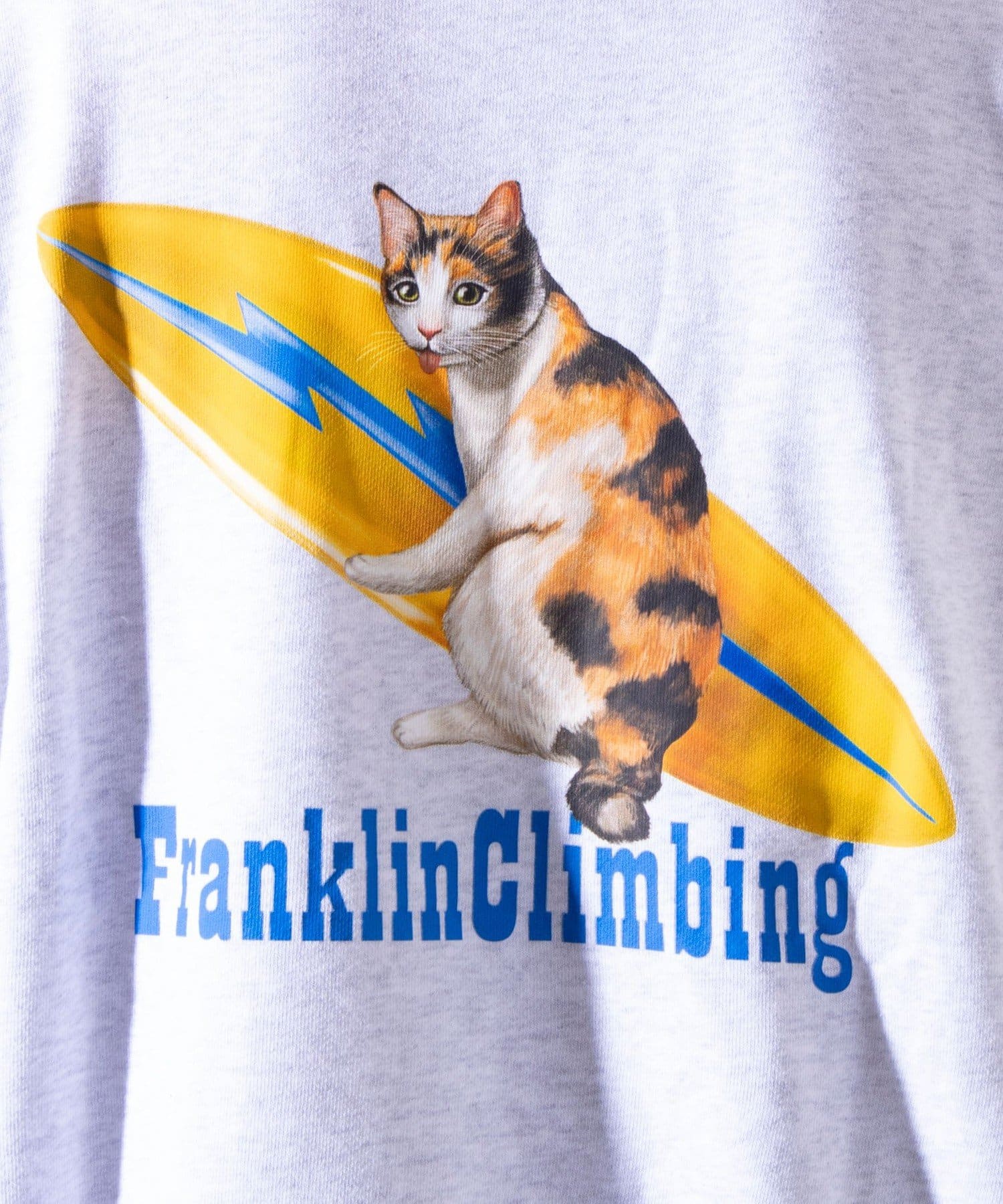 FREDY & GLOSTER(フレディ アンド グロスター) 【Franklin Climbing】ねこサーフボード  プリントスウェット