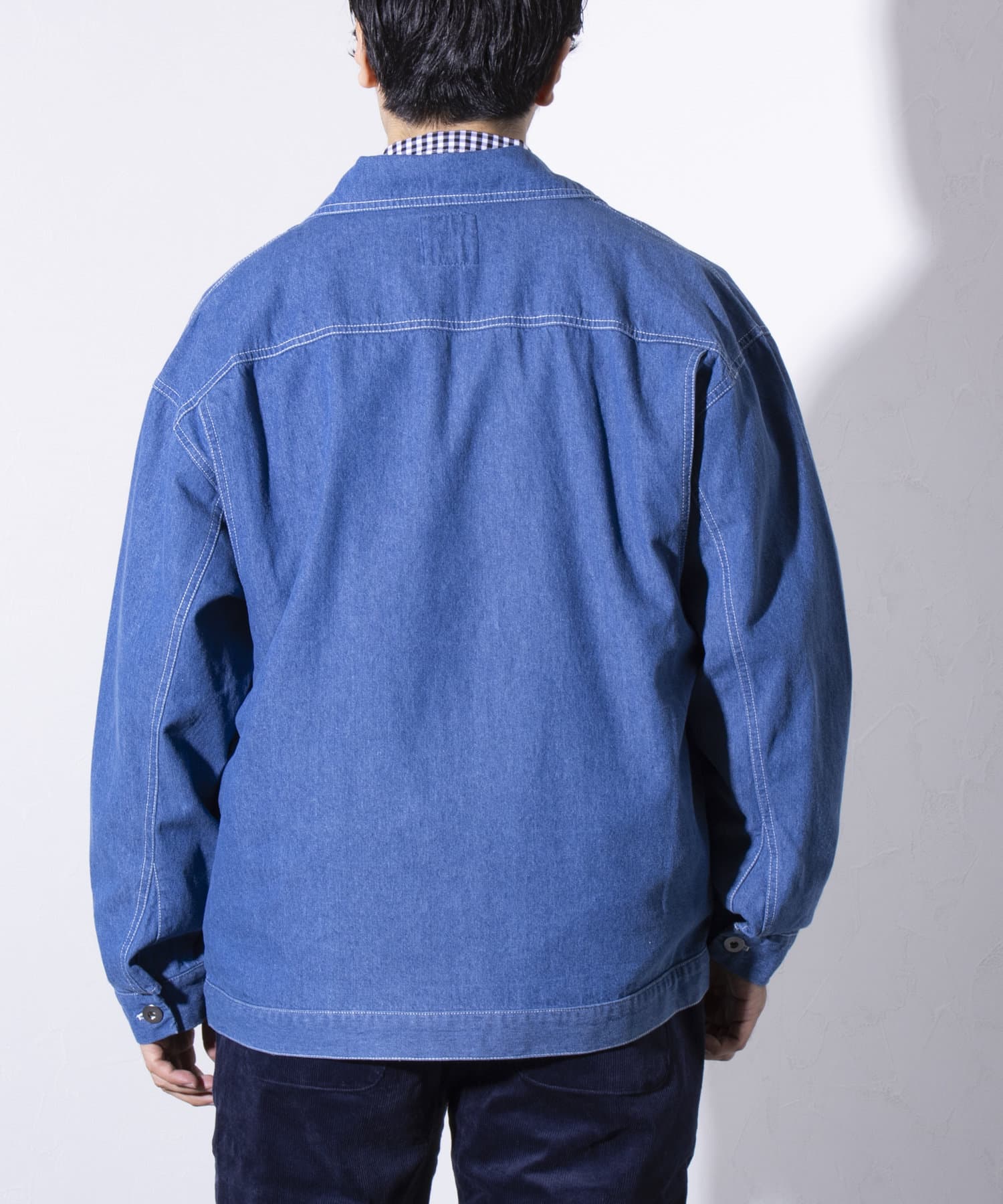 ☆新品タグ付☆グロスター（GLOSTER）Ａ－2タイプ・デニムジップブルゾン／L GLOSTER】DENIM/デニム ジップブルゾン | FREDY & GLOSTER(フレディ