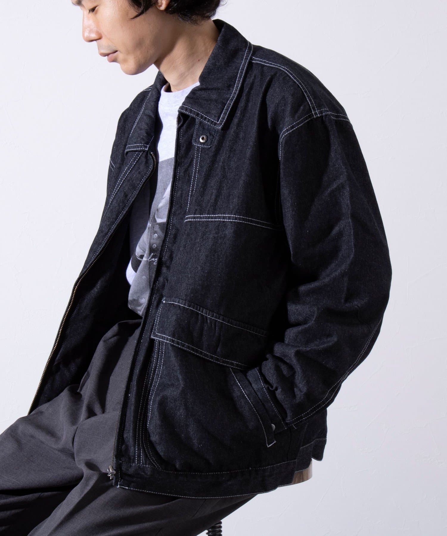 GLOSTER】DENIM/デニム ジップブルゾン | FREDY & GLOSTER(フレディ