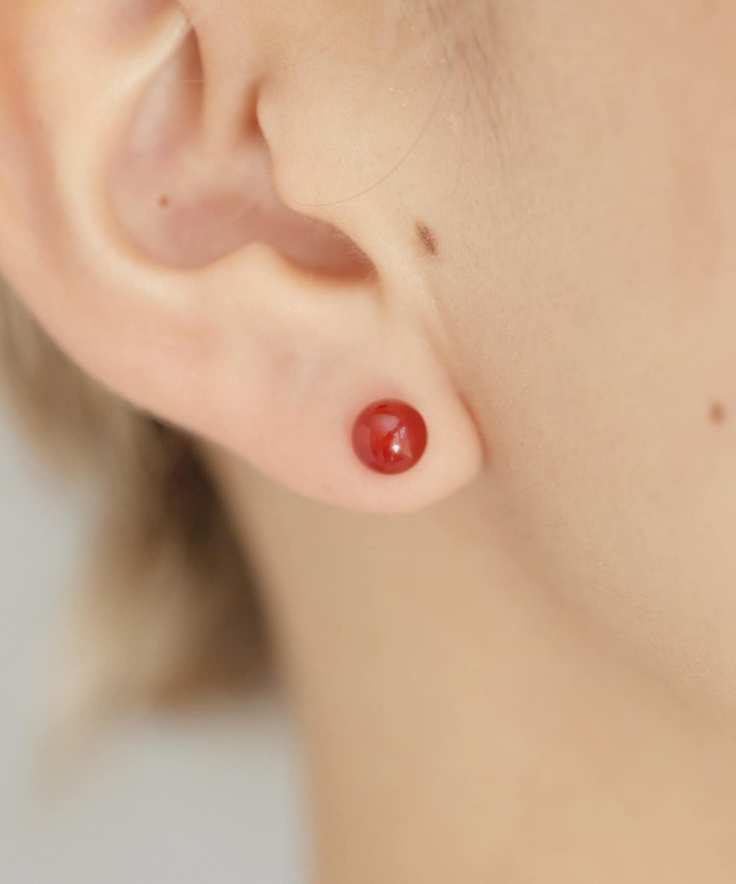 ear PAPILLONNER(イア パピヨネ) 【ABITMOR(アビットモア)】COLOR ONYX STUD/ カラーオニキススタッドピアス