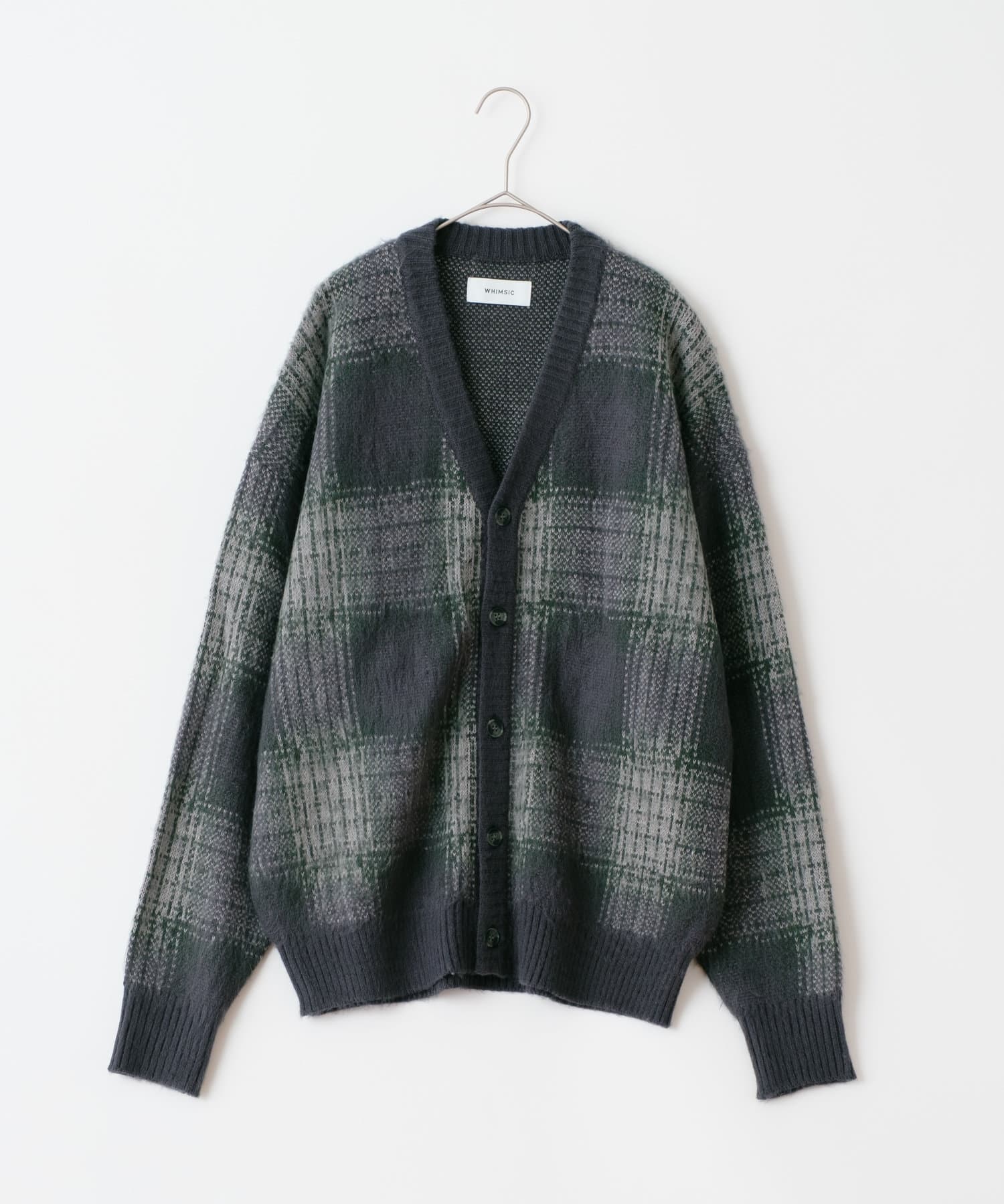 Kastane】【WHIMSIC】チェックシャギーニットカーディガン Kastane】【WHIMSIC】チェックシャギーニットカーディガン