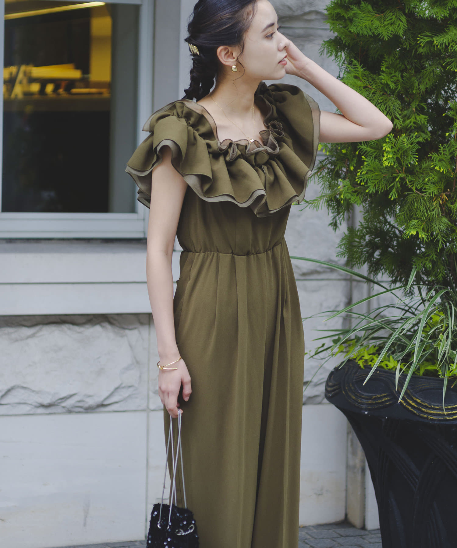 【Kastane】frill gather all-in-one（サイズ1） Kastane】frill gather all-in-one | OUTLET(アウトレット