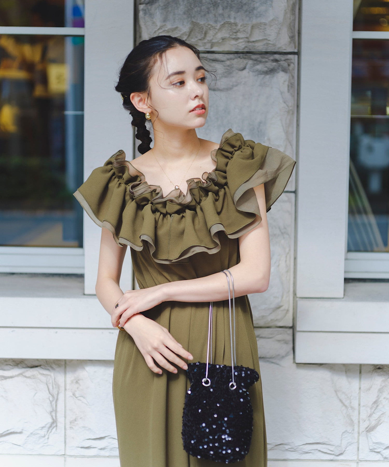 【Kastane】frill gather all-in-one（サイズ1） Kastane】frill gather all-in-one | OUTLET(アウトレット