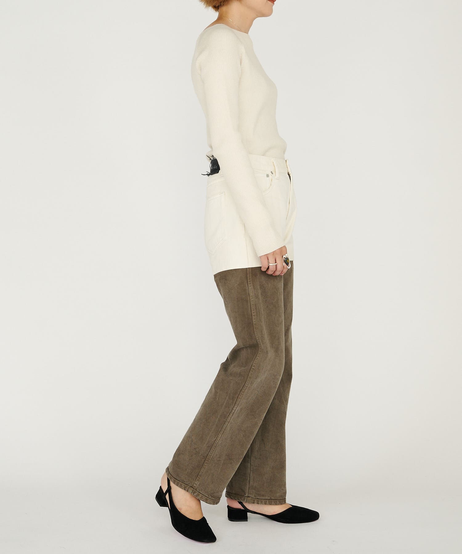 OUTLET(アウトレット) 【SHENERY】【ainode】naoshimaツートーンパンツ