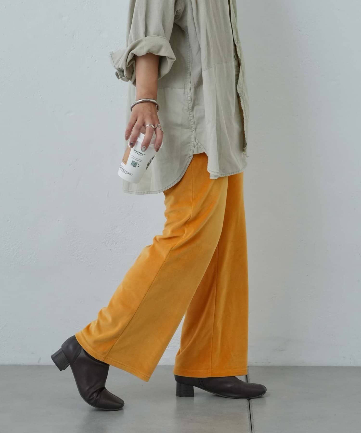 OUTLET(アウトレット) 【CIAOPANIC TYPY】ダウニーベロアフレアパンツ