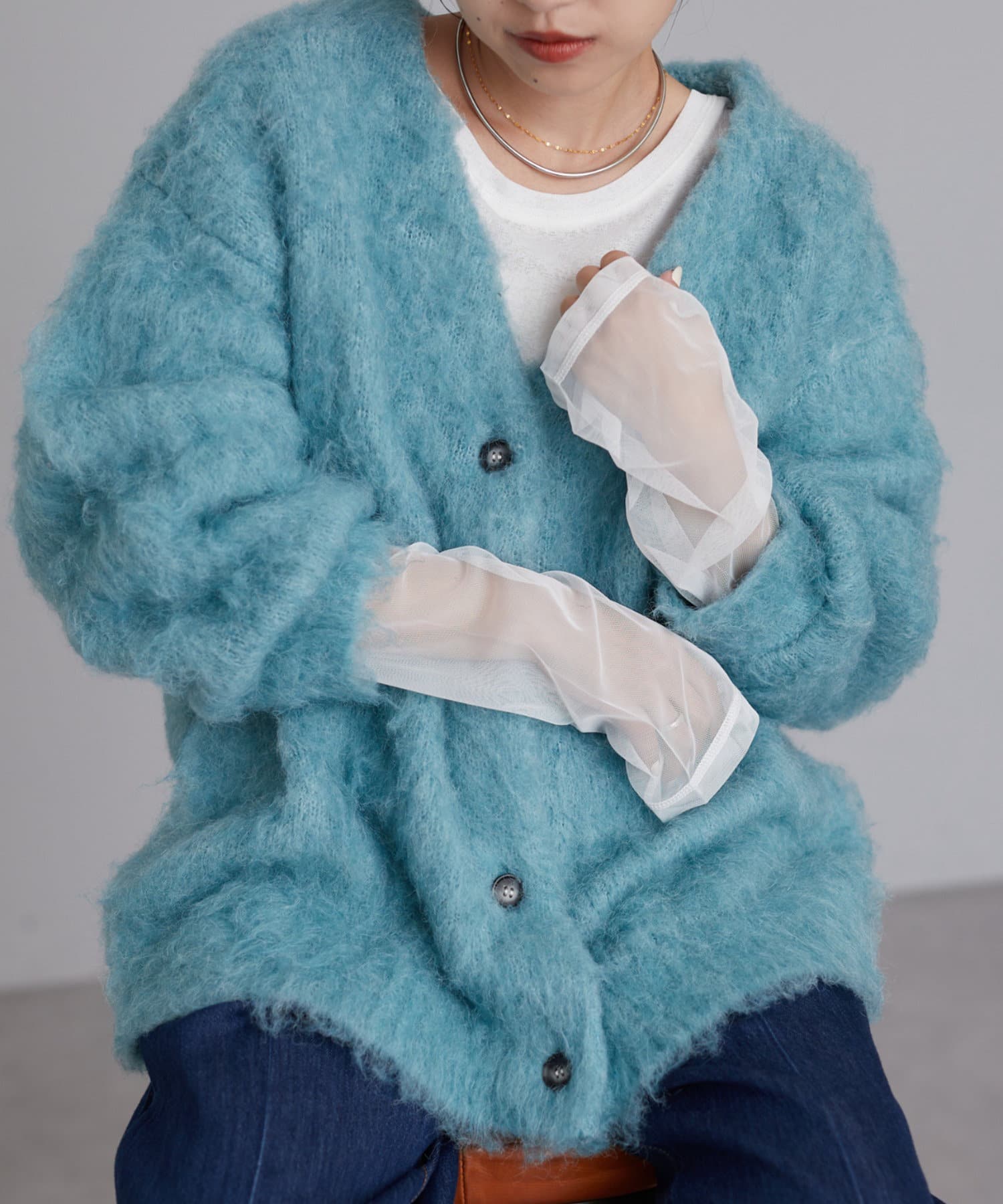 OUTLET(アウトレット) 【CIAOPANIC TYPY】袖切替シアーレイヤードTEE