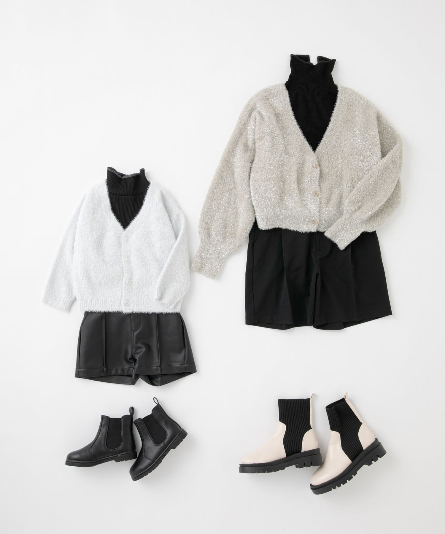 OUTLET(アウトレット) 【CIAOPANIC TYPY】【KIDS】配色ステッチハイネックリブカットソー