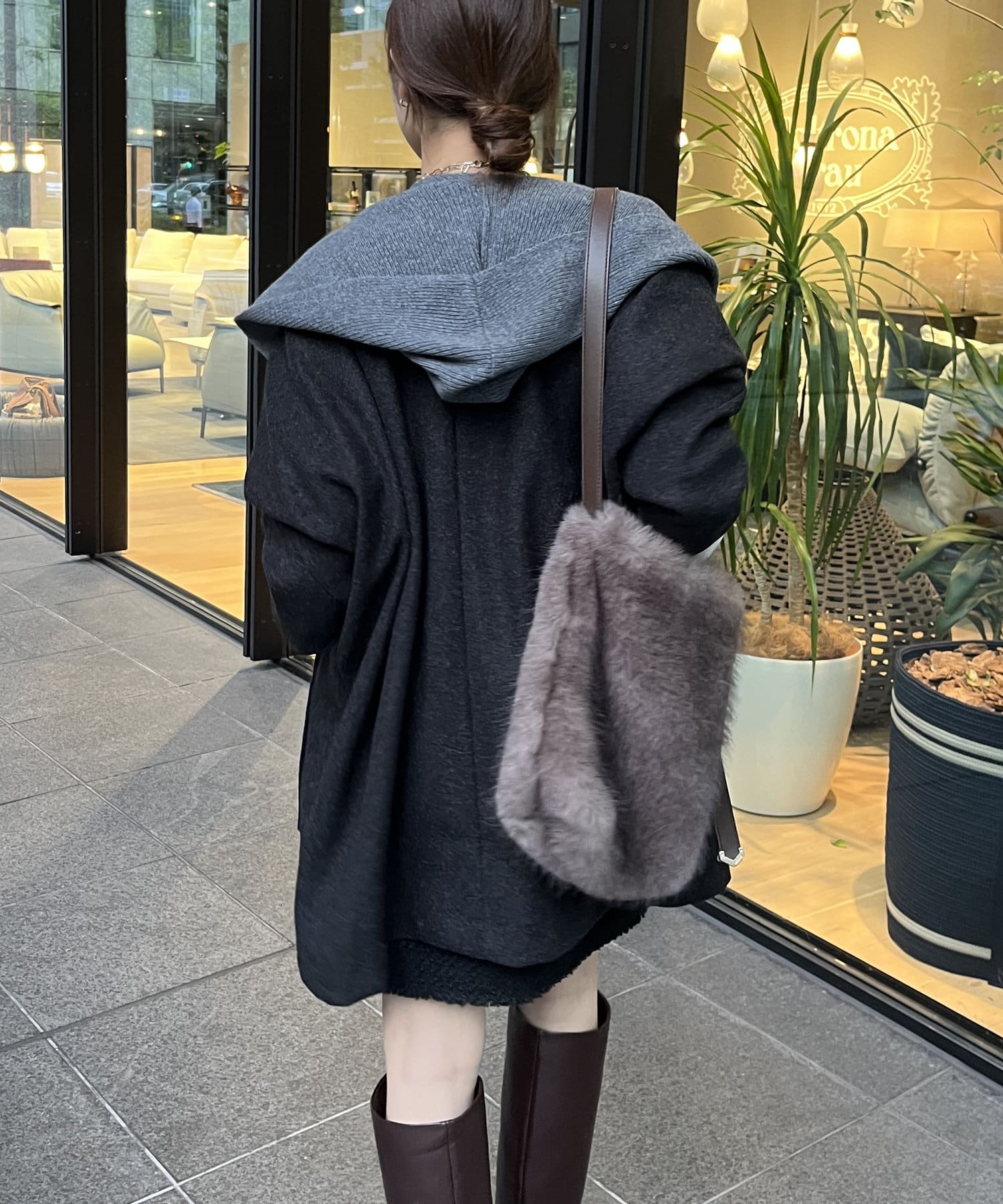 DOUDOU(ドゥドゥ) 【WEB限定】トッパーガウンジャケット