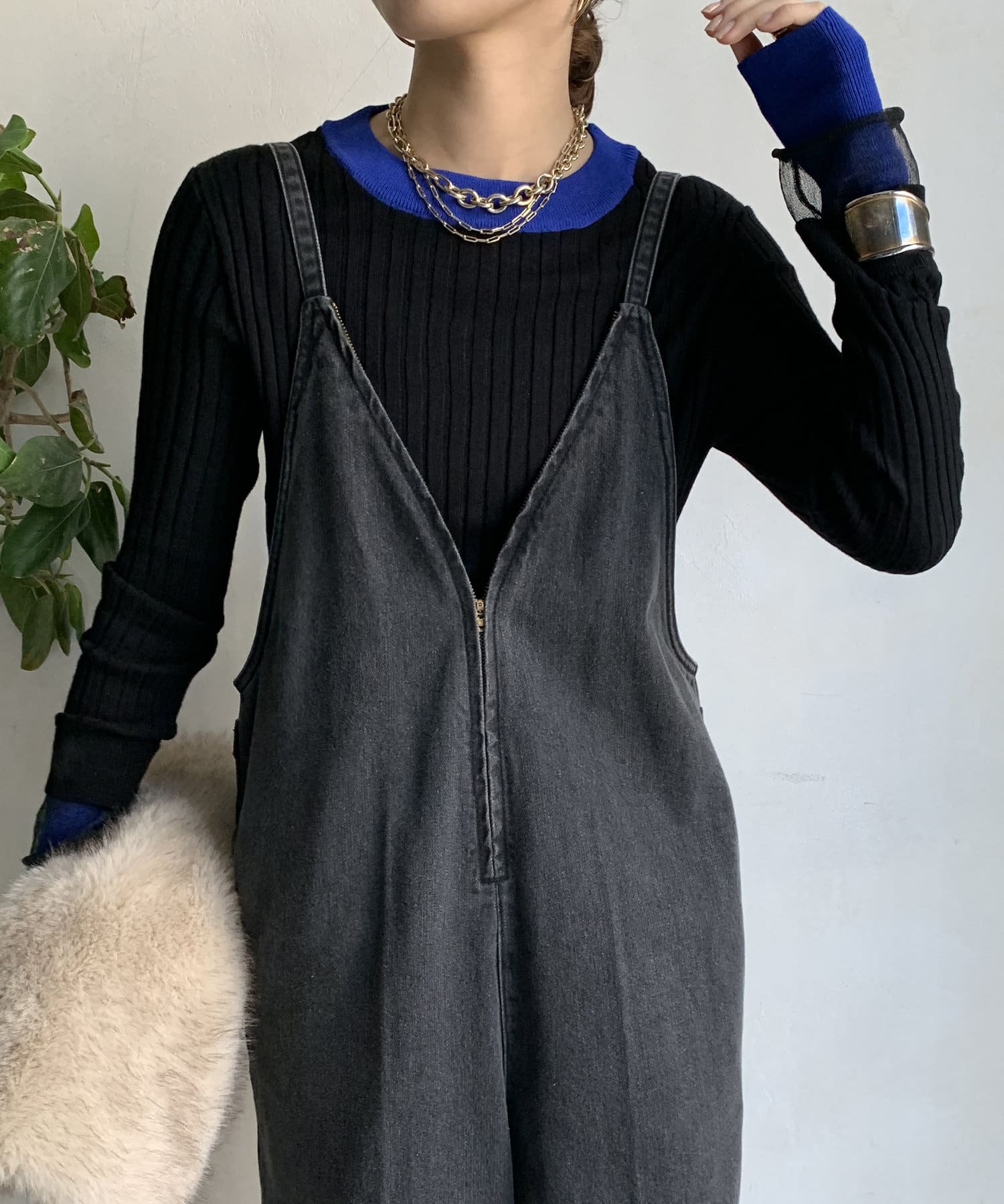 WEB限定】配色シアーレイヤードスリーブプルオーバー | DOUDOU