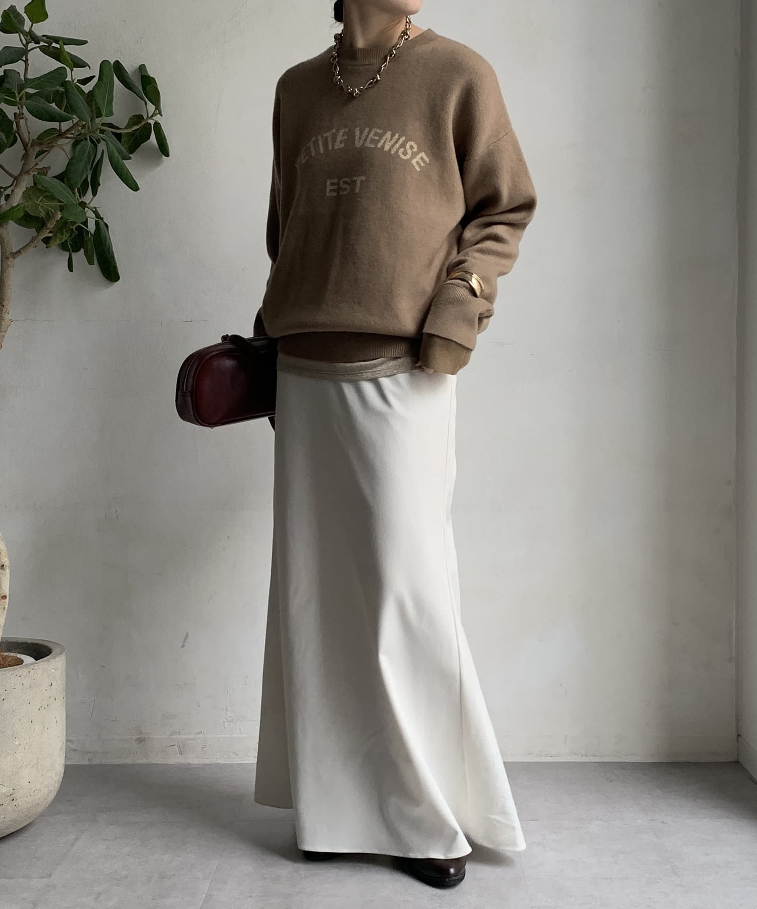 WEB限定】PETITEロゴニットトップス | DOUDOU(ドゥドゥ)レディース