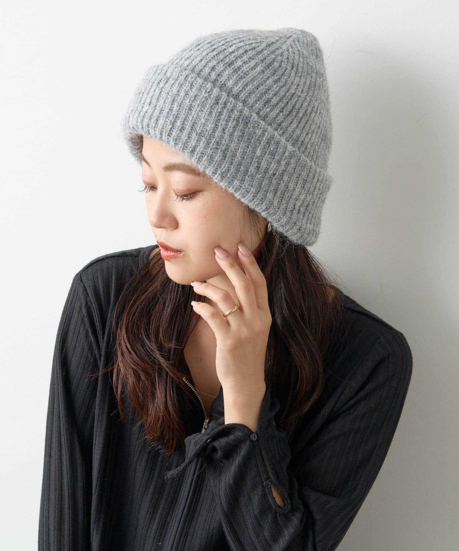 A Bathing Ape 2nd Shark Knit Cap (gray)