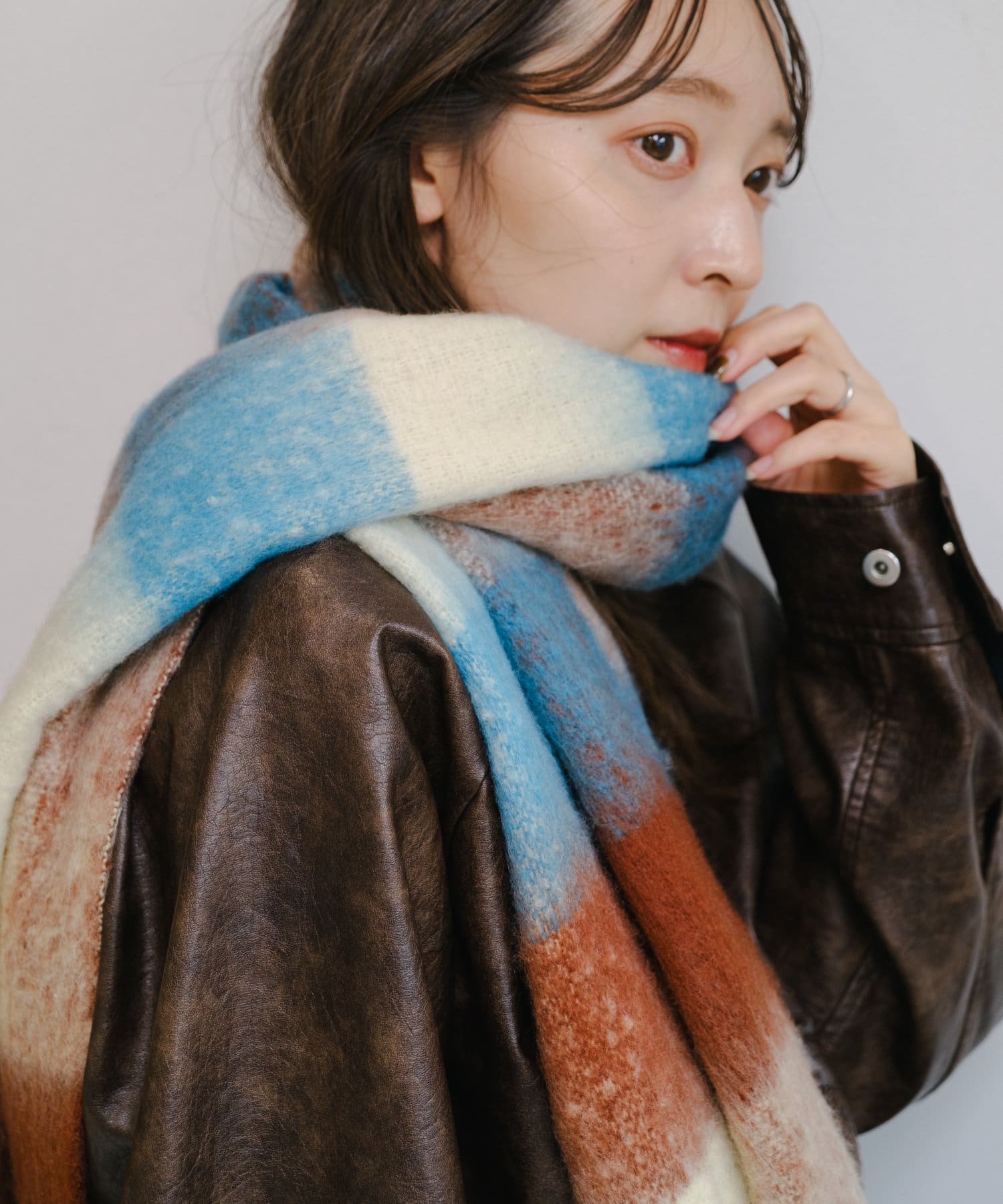 SINSS チェックマフラー SINSS（シンス）の「Check muffler / チェックマフラー