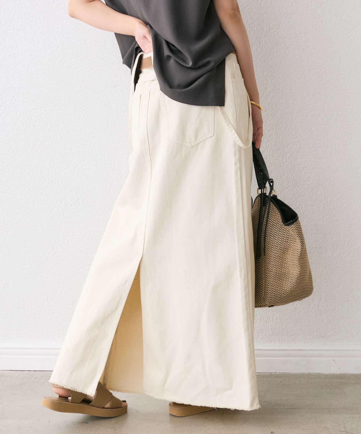 RIVE DROITE(リヴドロワ) 【MONN.:.(モン)】LOOSE DENIM SKIRT