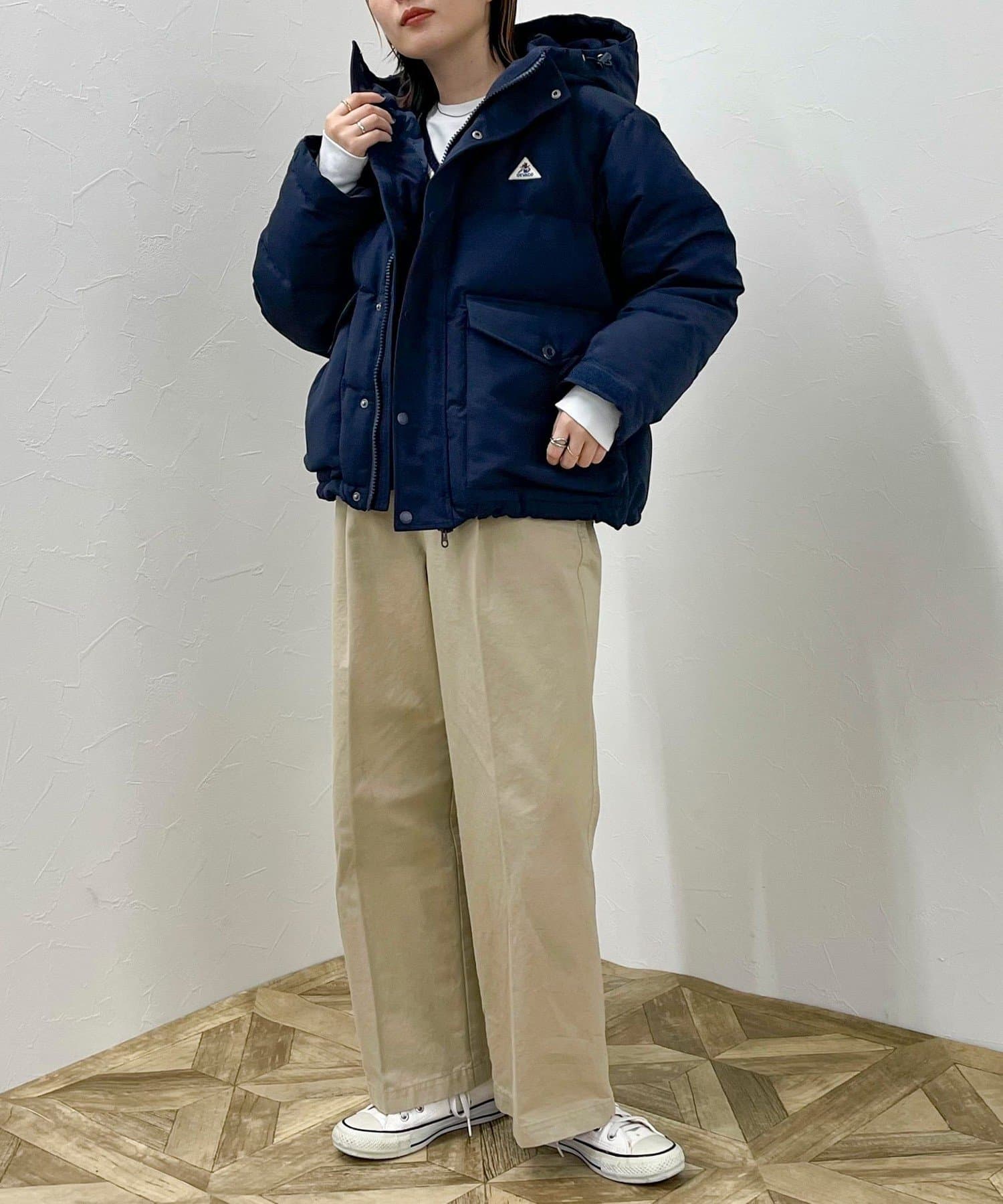 美品 GEVACO◆ショートダウンジャケット/36/ポリエステル/5050W 美品 GEVACO◇ショートダウンジャケット/36/ポリエステル/5050W