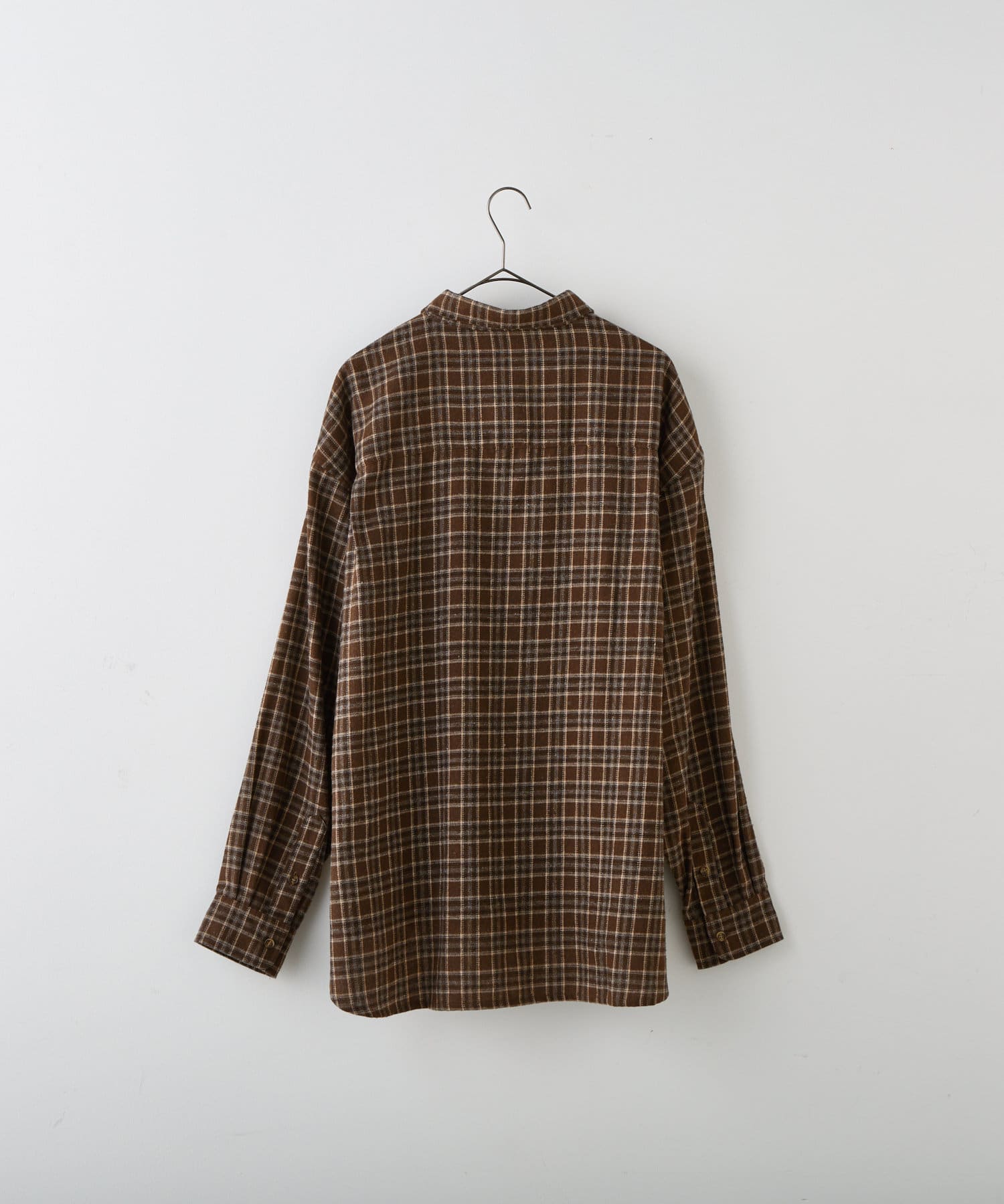 Kastane whimsic チェックシャツ ブラウン Kastane】【WHIMSIC】チェックシャツ | OUTLET(アウトレット
