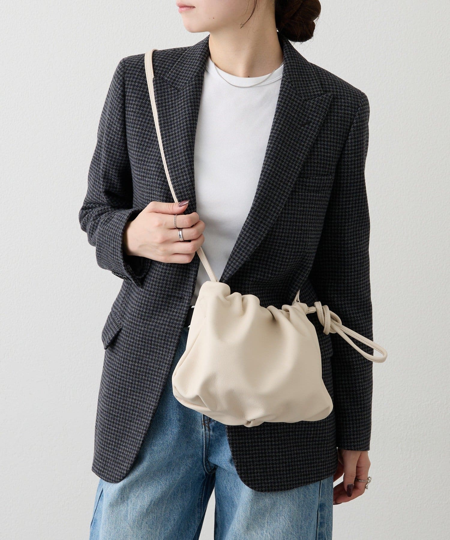 russet(ラシット) 《@chi_chan_ooo企画》レザー巾着4WAYショルダーバッグ