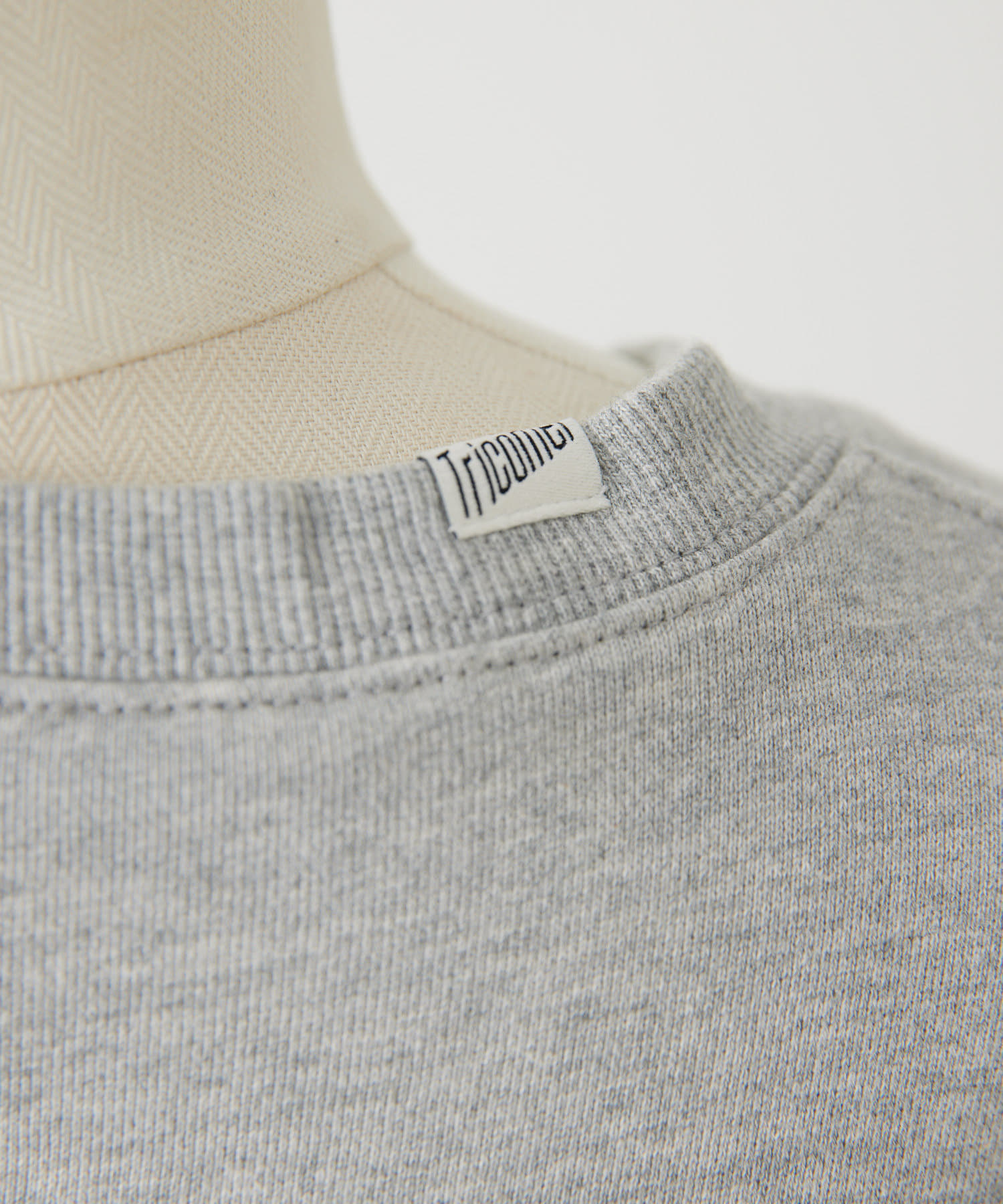 ear PAPILLONNER(イア パピヨネ) 【Tricomer(トリコメル)】PANEL BORDER CROPPED SWEAT/ボーダースウェット/クロップド丈