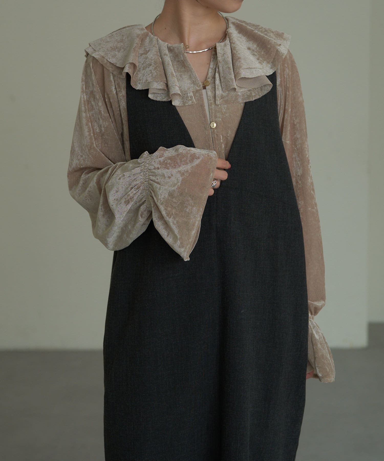 ベロアメッシュフリルブラウス | Omekashi(オメカシ)レディース | PAL