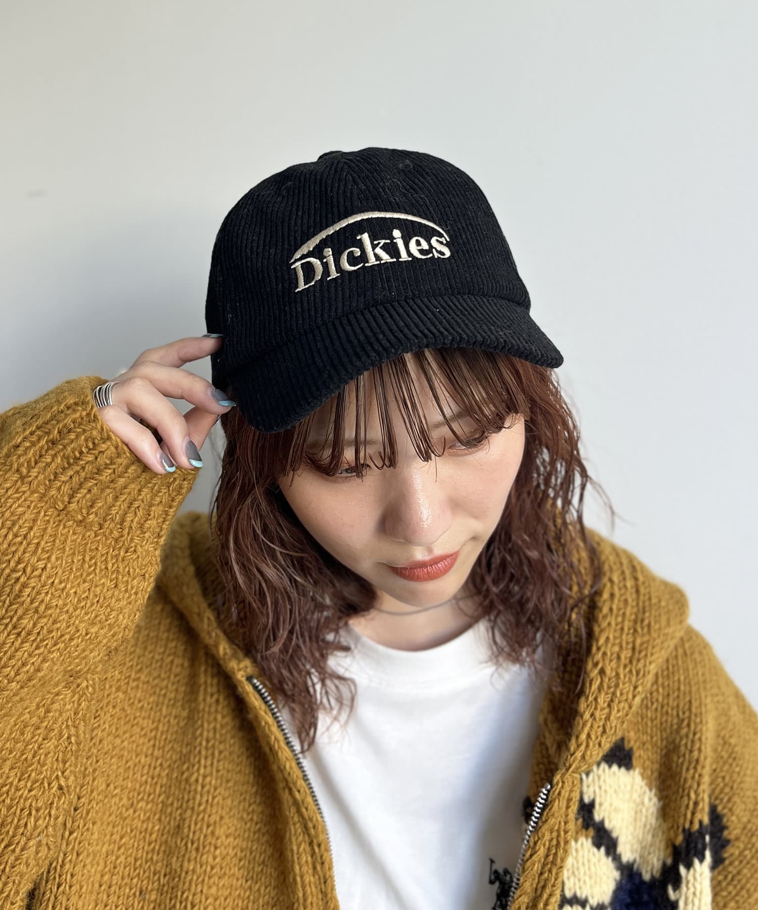 CPCM(シーピーシーエム) 【Dickies】コーデュロイ刺繍キャップ