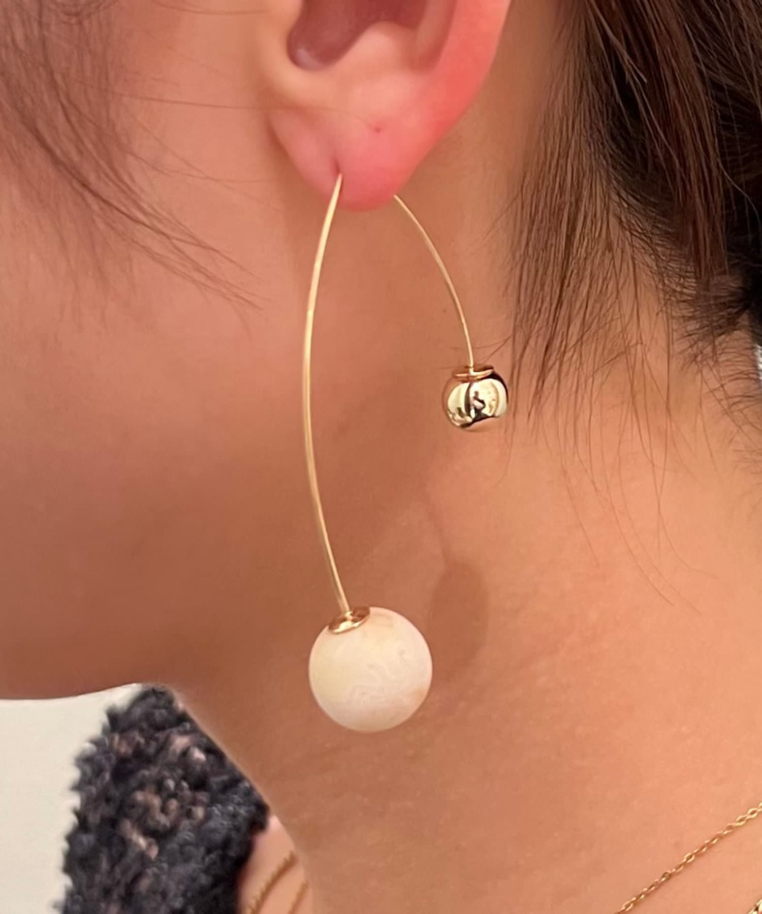 Jena　espace merveilleux(ジェナ　エスパスメルヴェイユ) フックカラーピアス