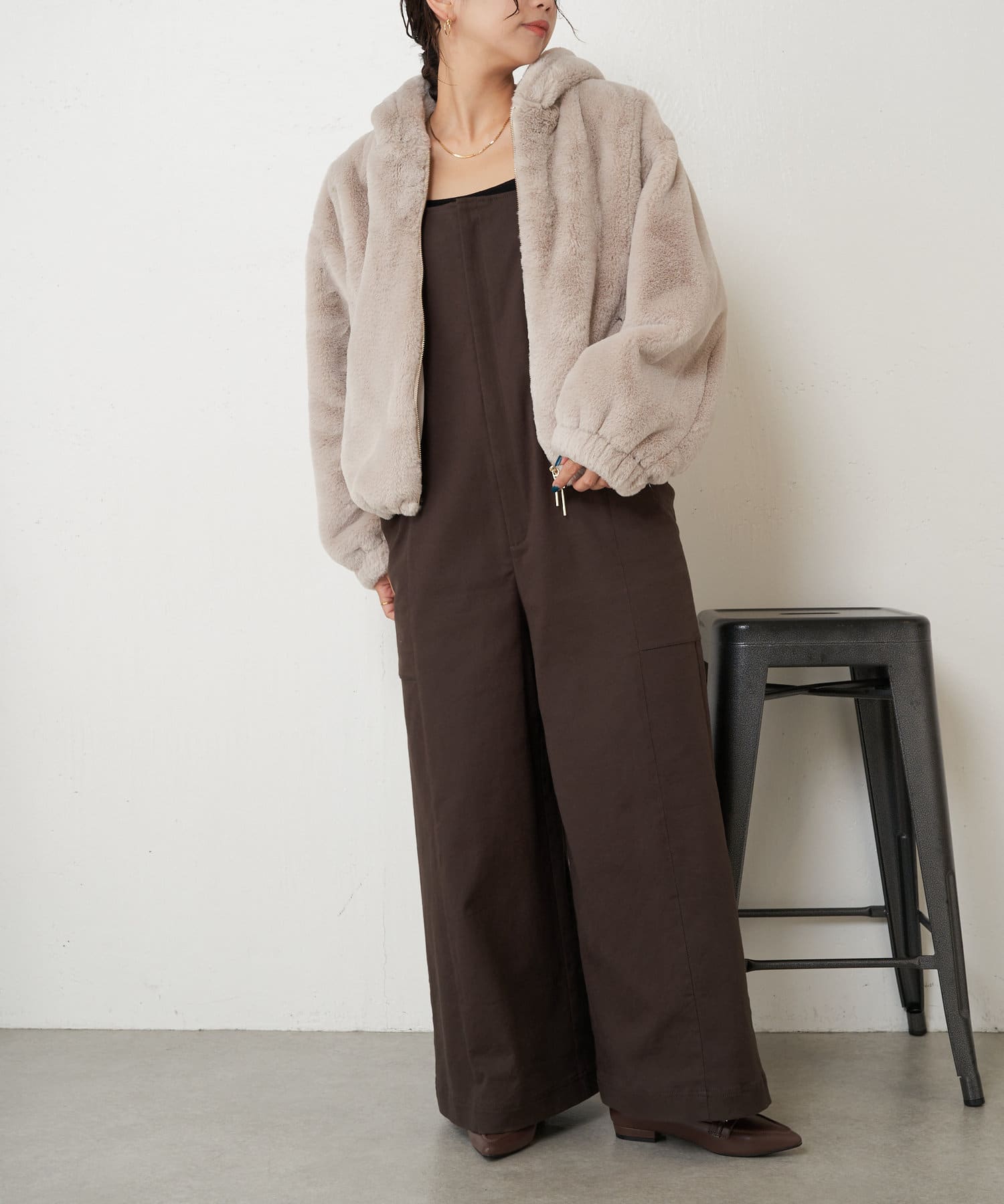 エスポスモノグラムジップアップジャケット新品