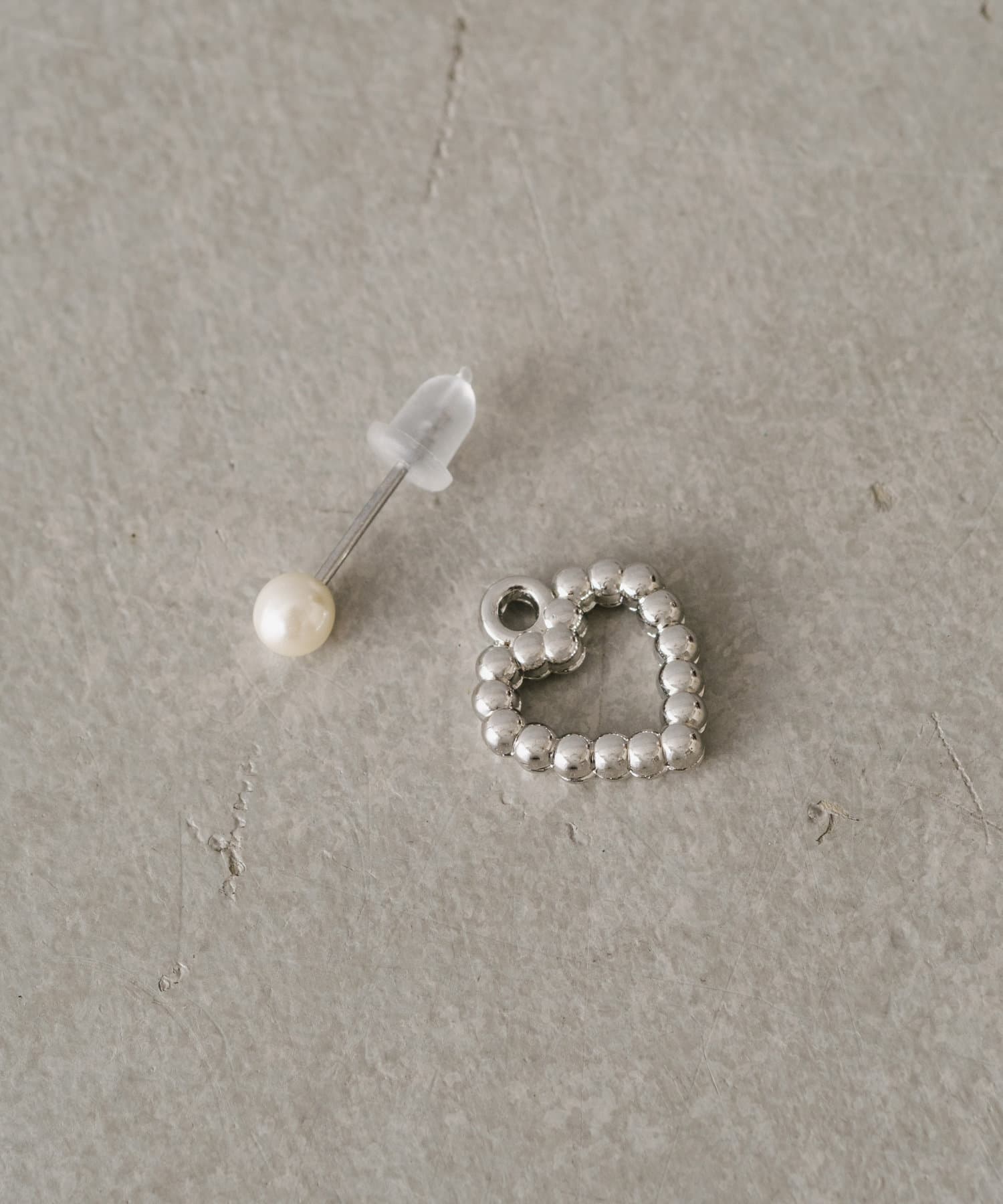 BIRTHDAY BAR(バースデイバー) Heart Pearl Combi Pierce