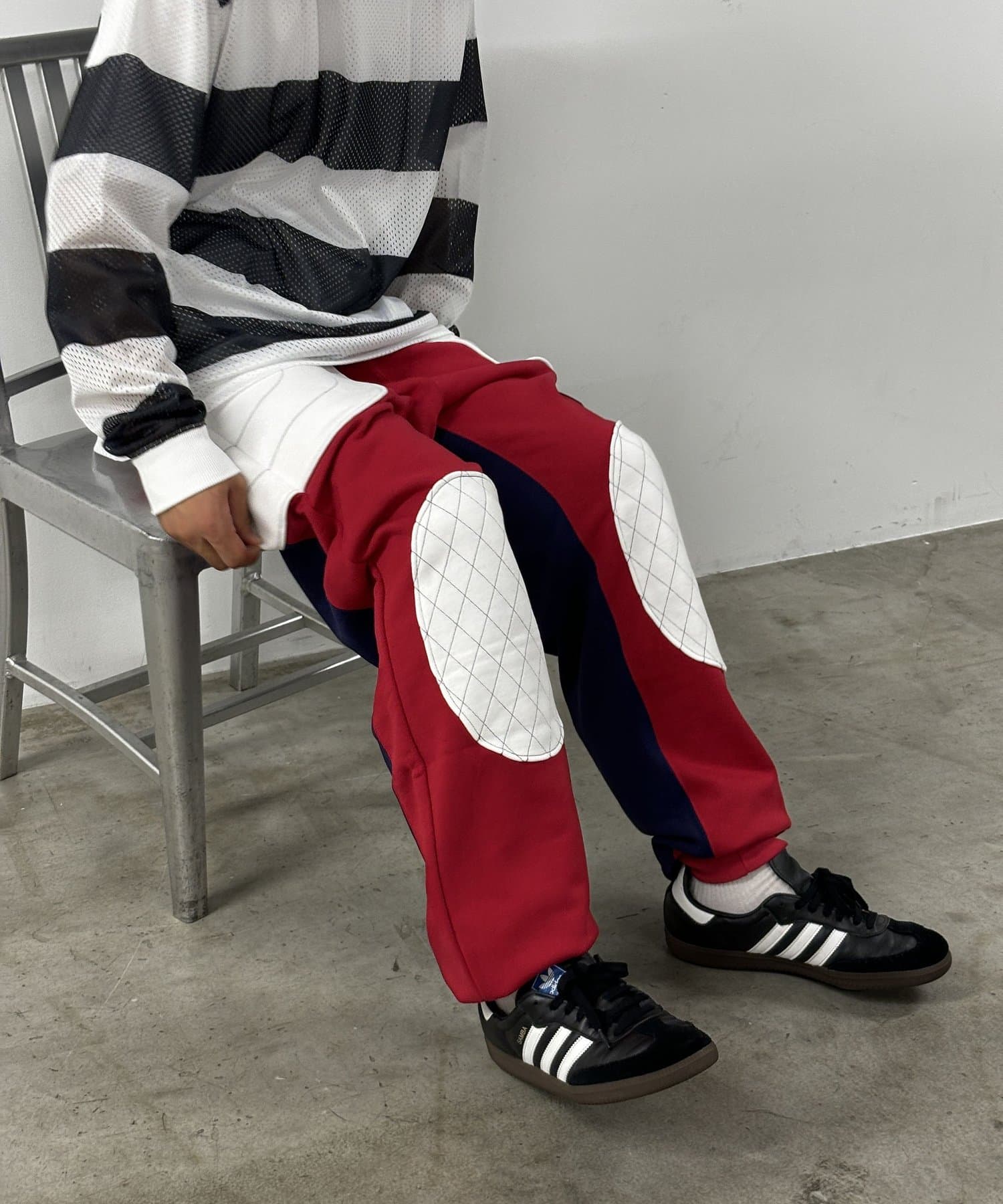 SHIDEN/紫電】MOTOR CYCLE STRING EASY PANT - PILE JERSEY