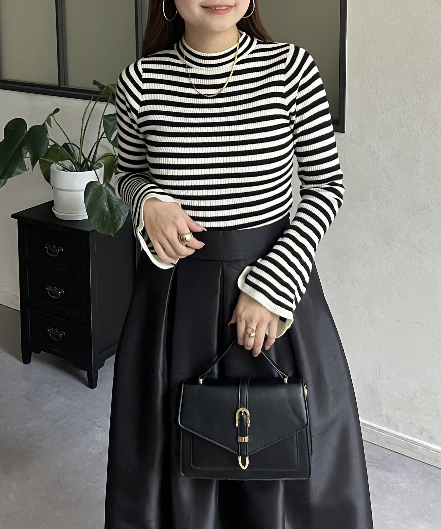 フレアスリーブハイネックニット | prose verse(プロズヴェール