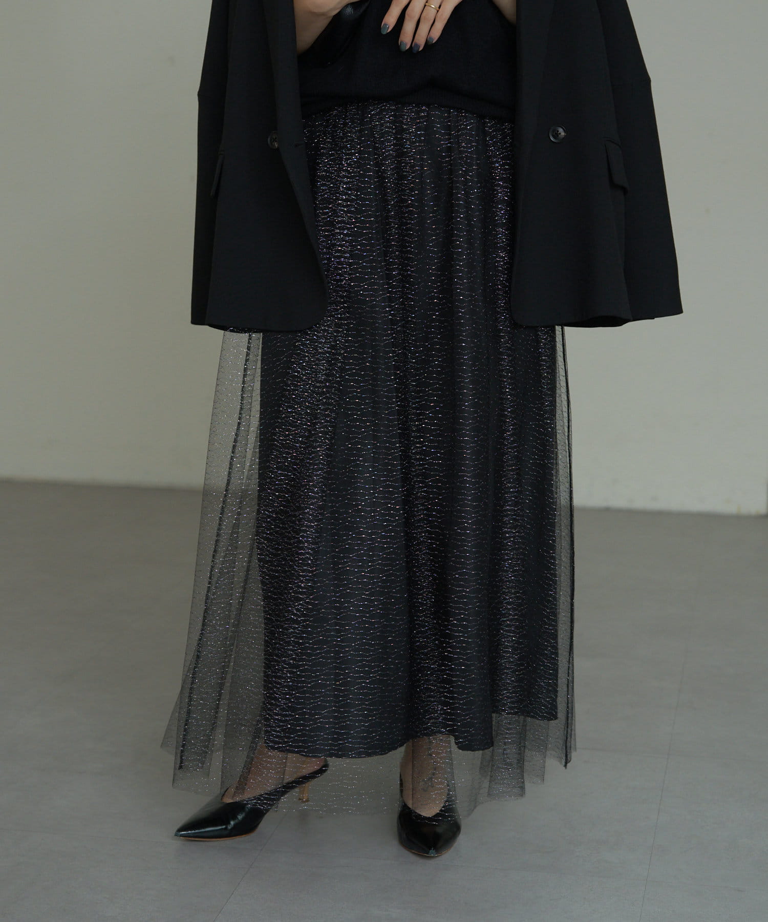 ラメチュール/オーガンジースカート | Omekashi(オメカシ)レディース