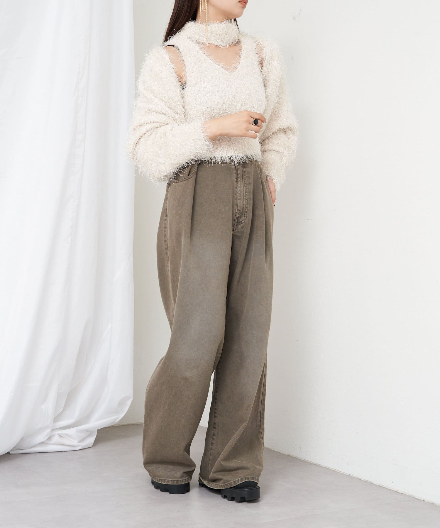 ハイネックボタンニット｜HIGH NECK BUTTON KNITの通販｜regleam