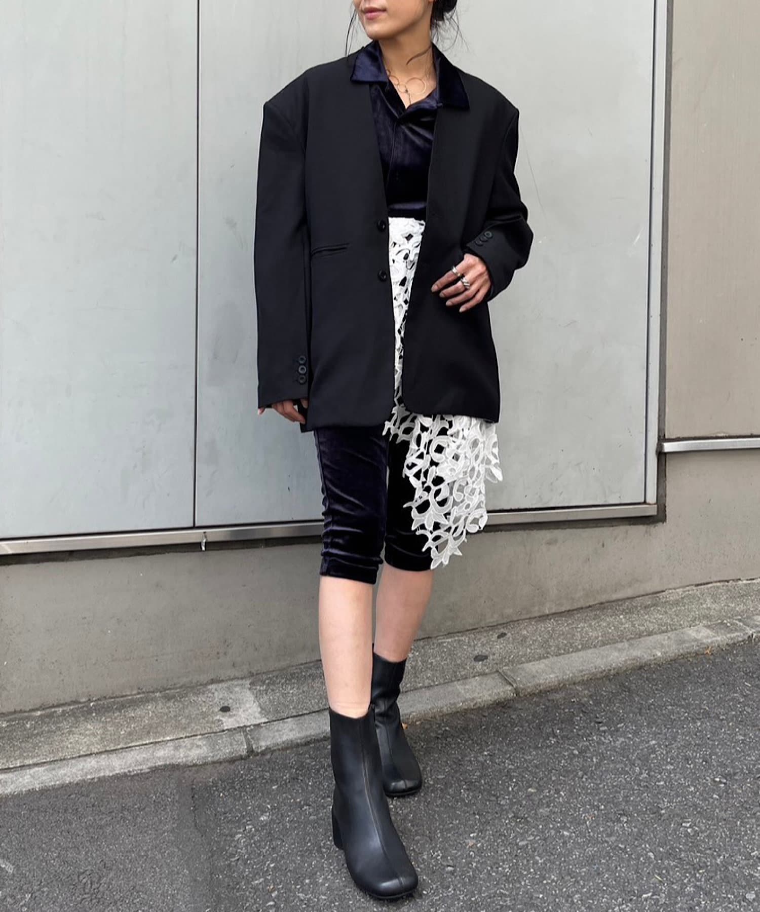 Pasterip(パセリ) Triacetate velour bike shorts