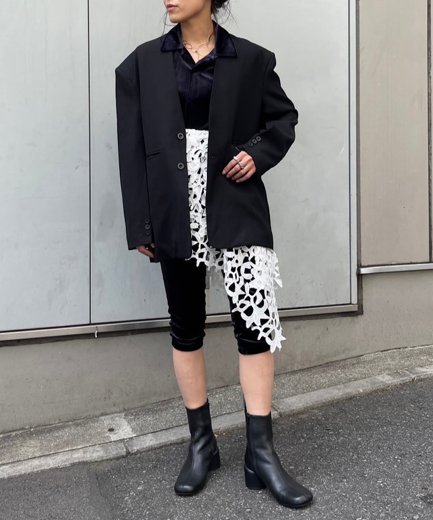 Pasterip(パセリ) Triacetate velour bike shorts