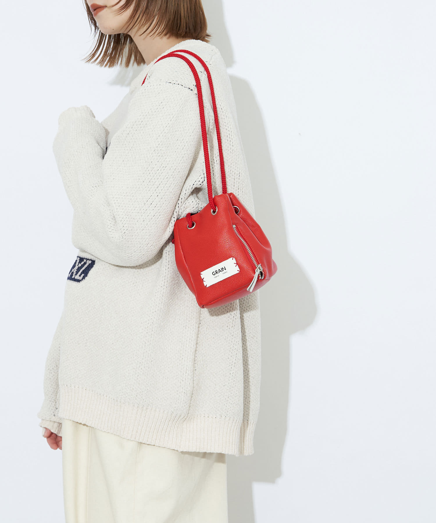 GRAIN/グレイン】2wayボックスミニショルダー #Parakeet