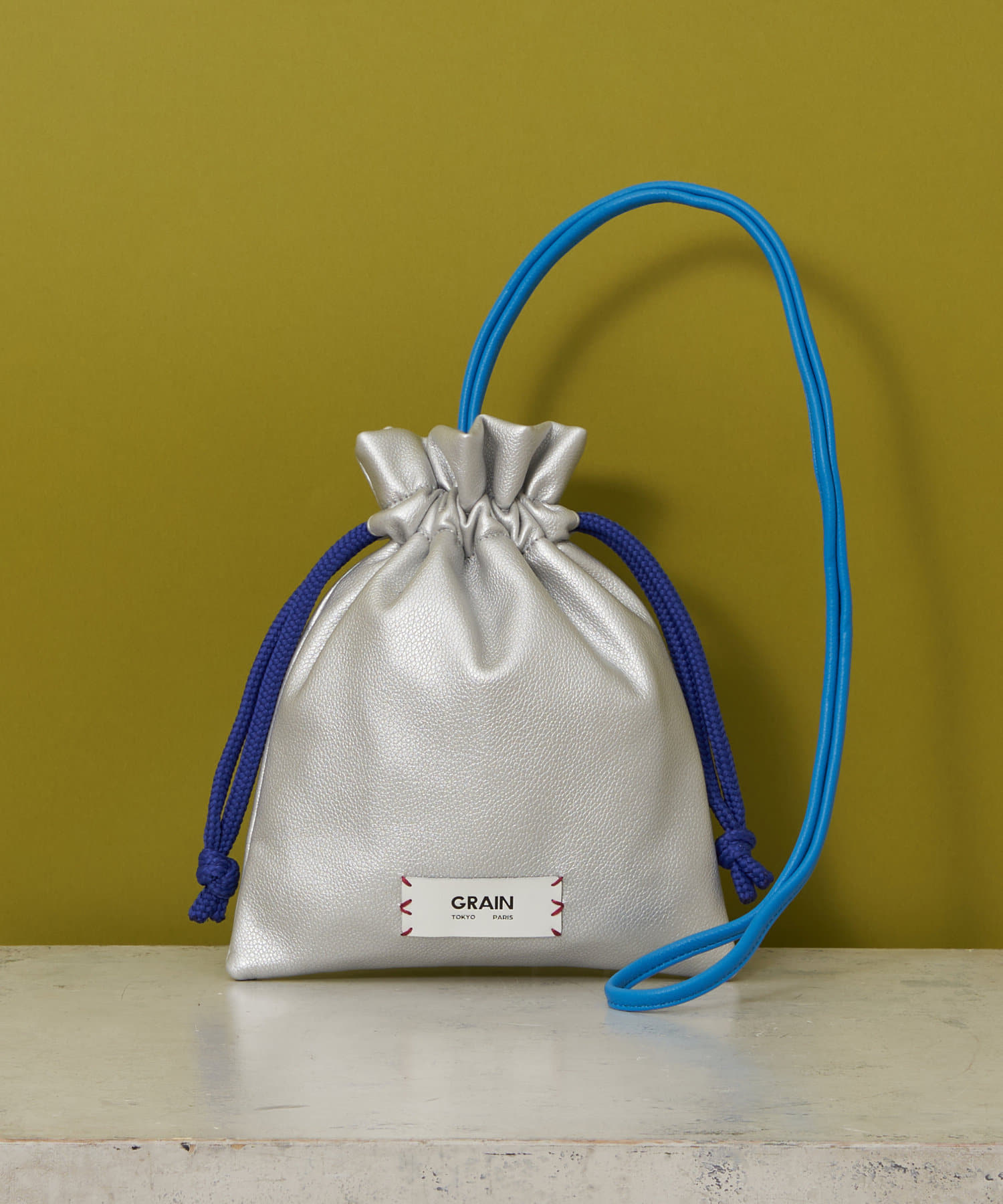 CIAOPANIC(チャオパニック) 【GRAIN/グレイン】バイカラーミニ巾着ショルダーバッグ ＃Owl