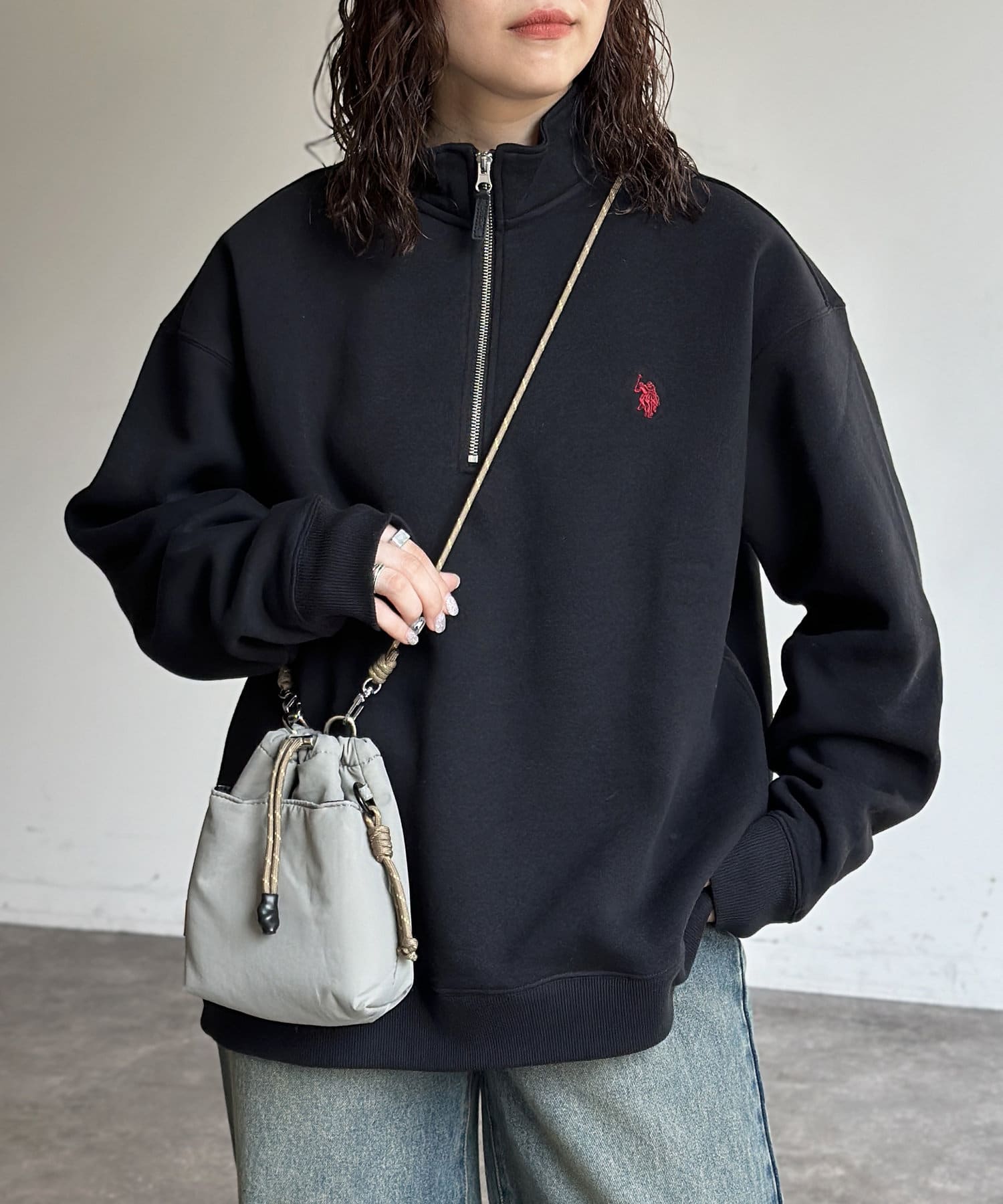 U.S. POLO ASSN.】裏起毛ハーフジッププルオーバー | CPCM