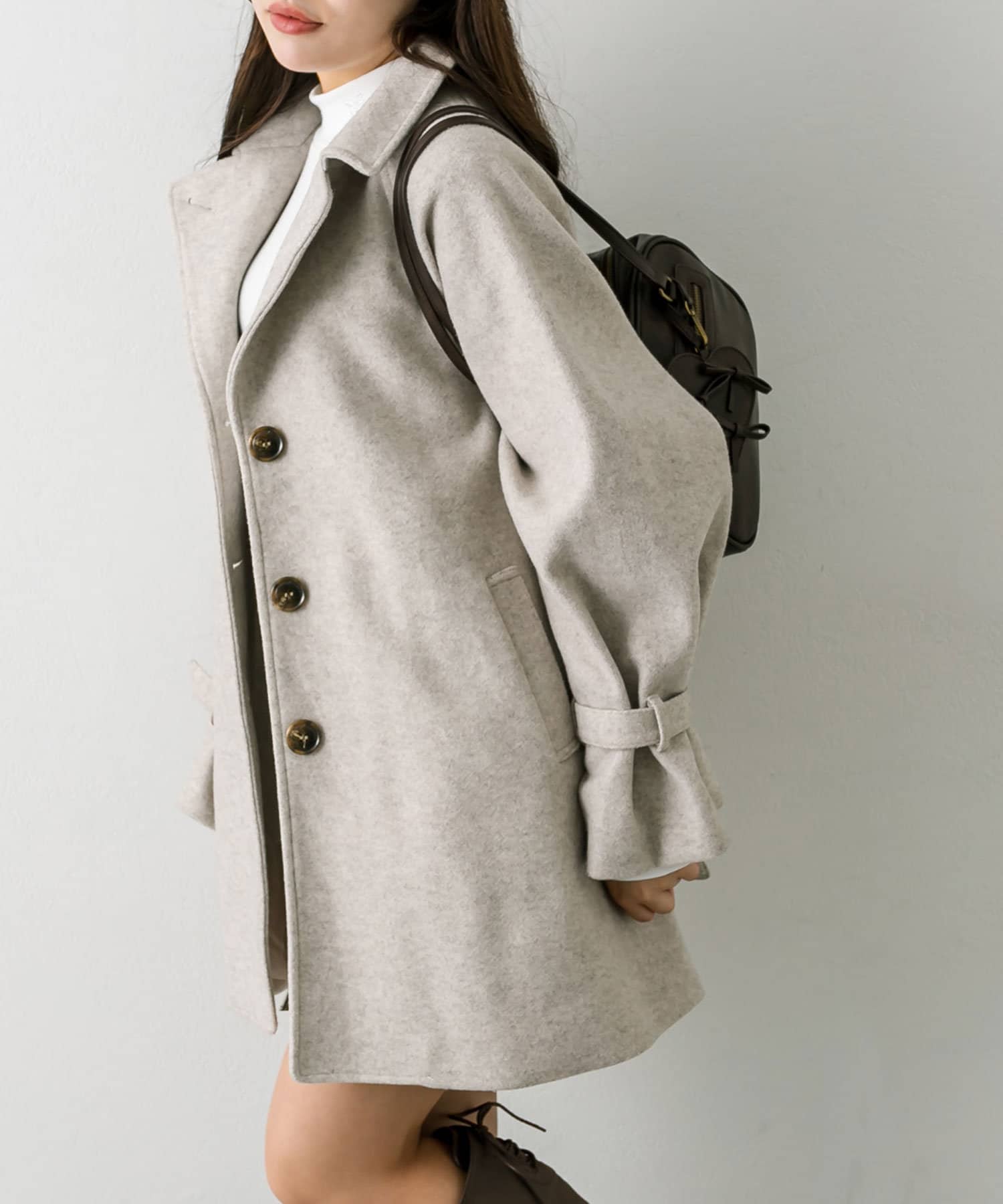 OLIVE des OLIVE【web限定】ミドル丈コート リバイバル】ミドル丈コート | OLIVE des OLIVE(オリーブ デ
