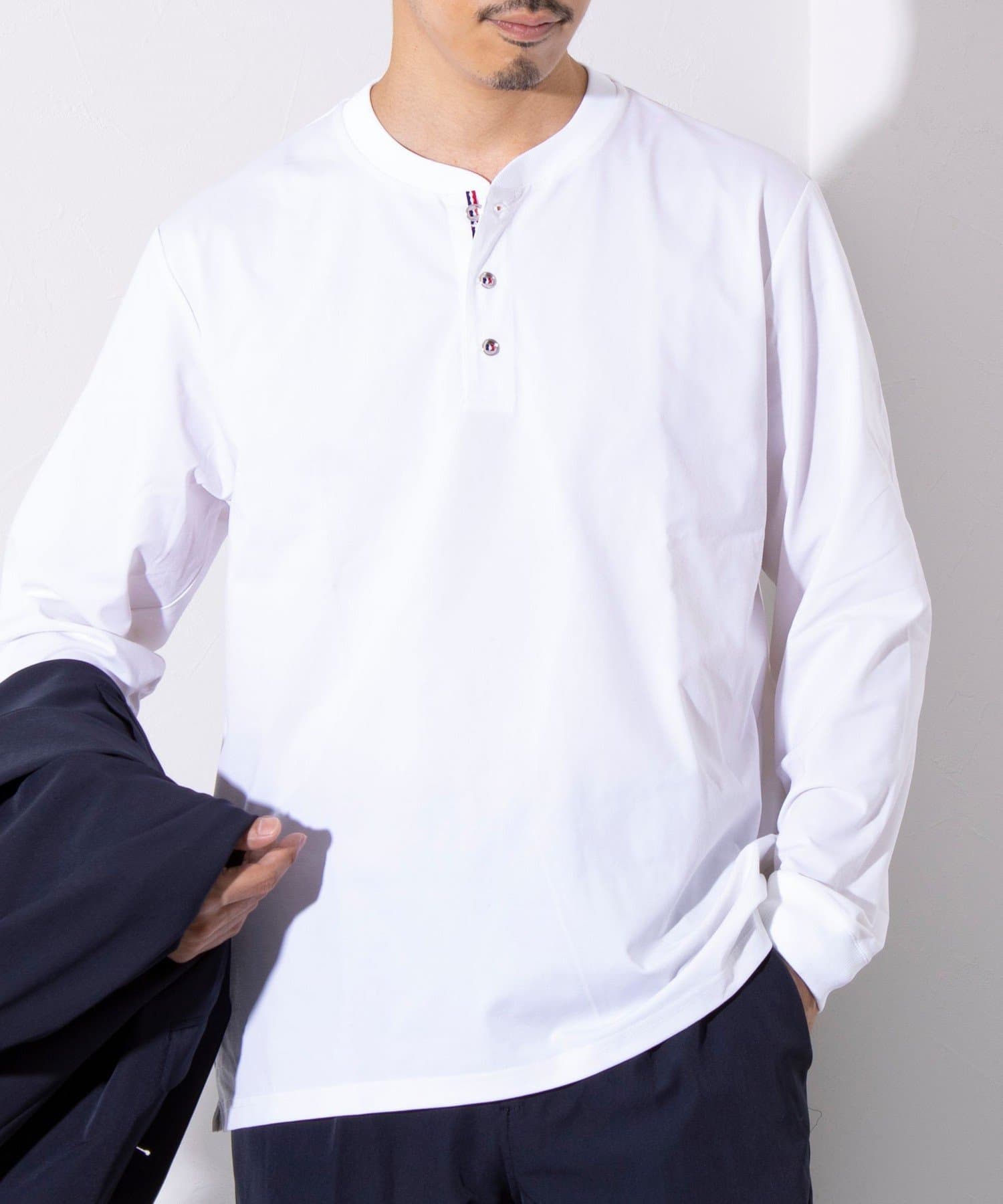 Manna (マンナ)　パラシュートボタン ヘンリーネック ロングシャツ M 楽天市場】マンナ Manna オックスフォード パラシュート釦 スタンド